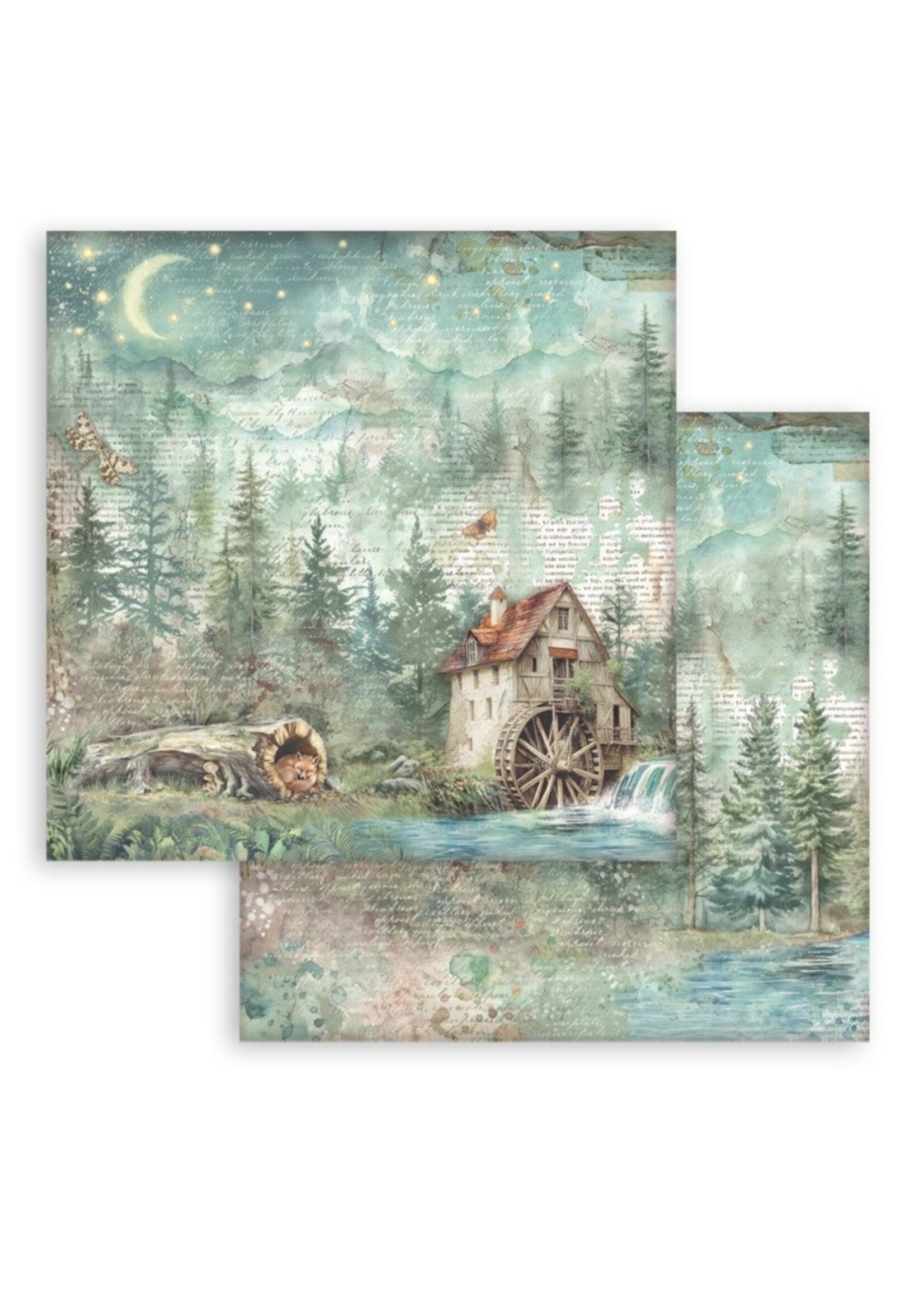 Stamperia Stamperia 12x12 Paper Pad, Herbarium Silvae