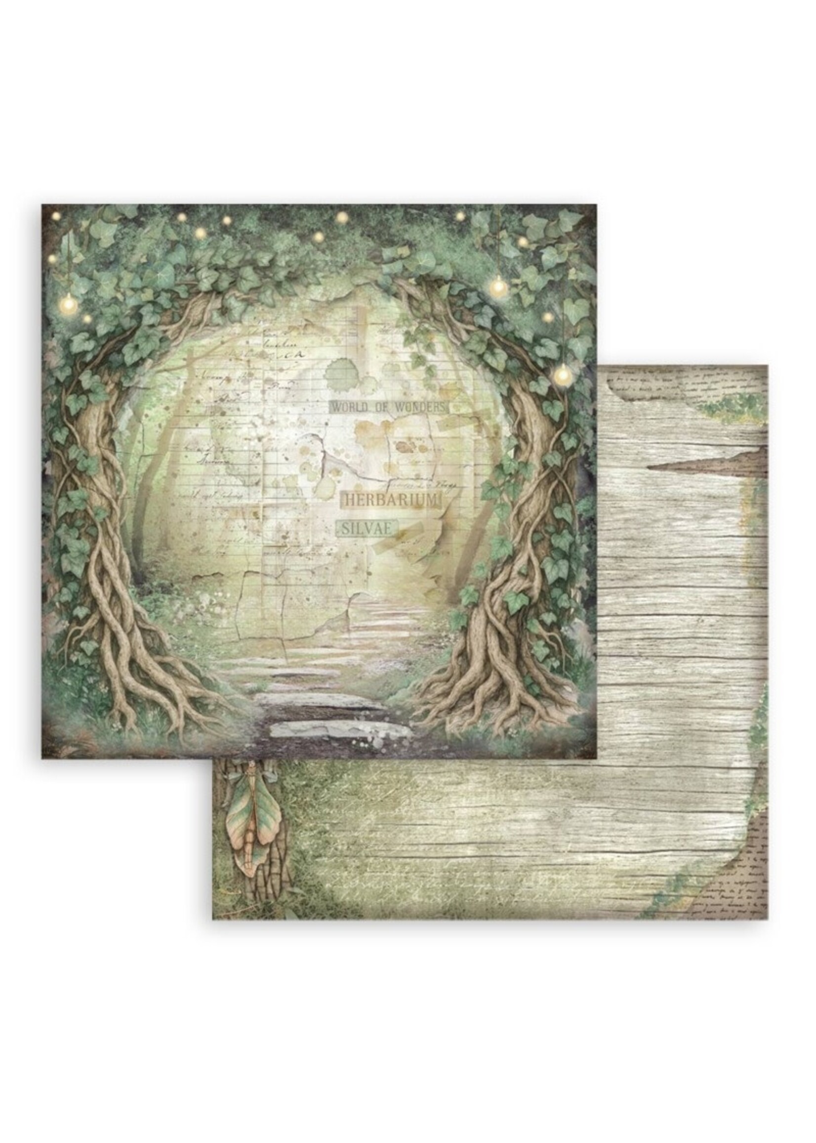 Stamperia Stamperia 12x12 Maxi Backgrounds Paper, Herbarium Silvae