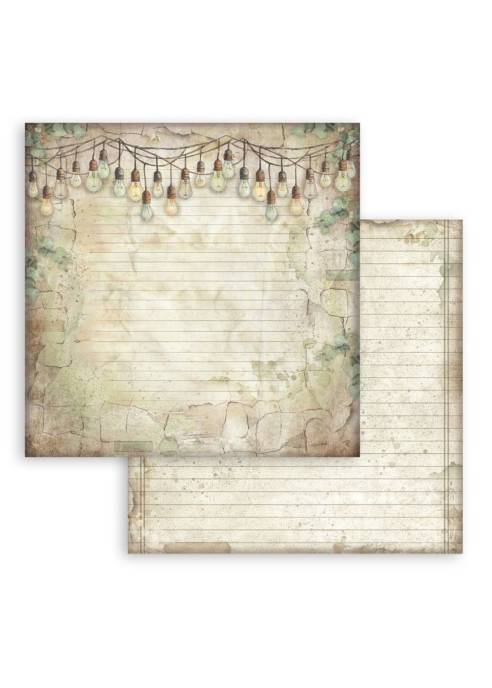 Stamperia Stamperia 12x12 Maxi Backgrounds Paper, Herbarium Silvae