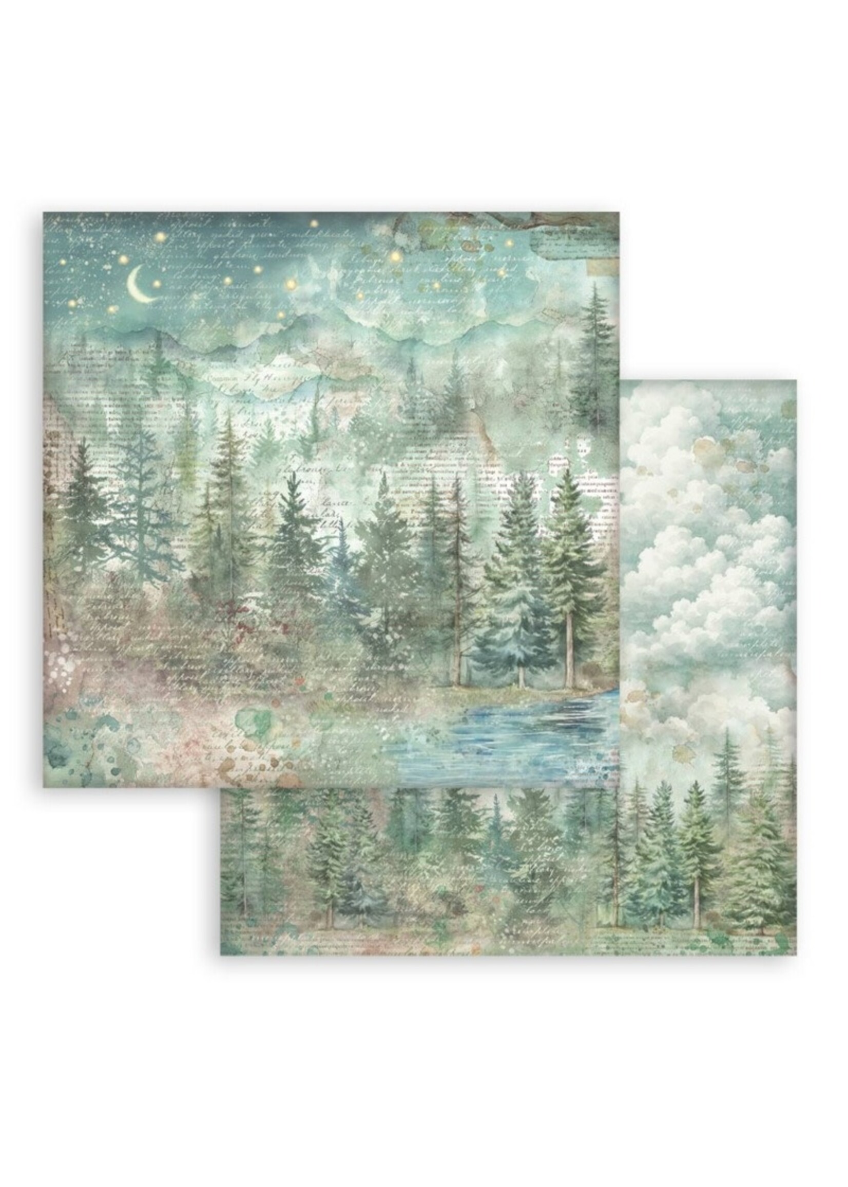 Stamperia Stamperia 12x12 Maxi Backgrounds Paper, Herbarium Silvae