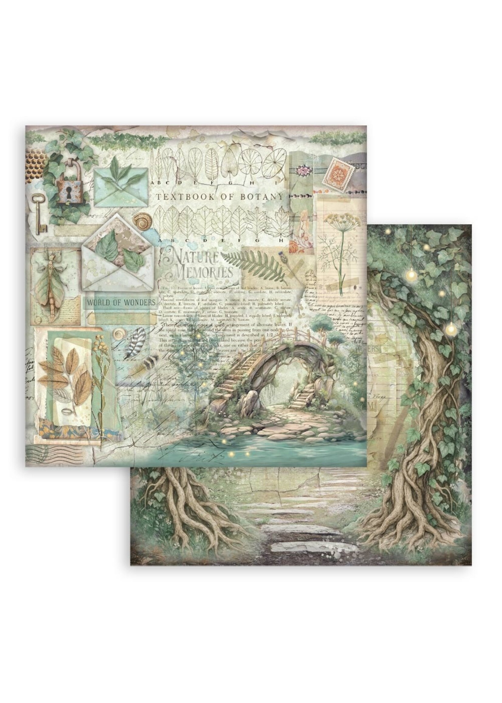 Stamperia Stamperia 12x12 Herbarium Silvae, SBB1112 Bridge