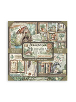 Stamperia Stamperia 8x8 Maxi Paper Pad, SBBSXB20 Herbarium Silvae