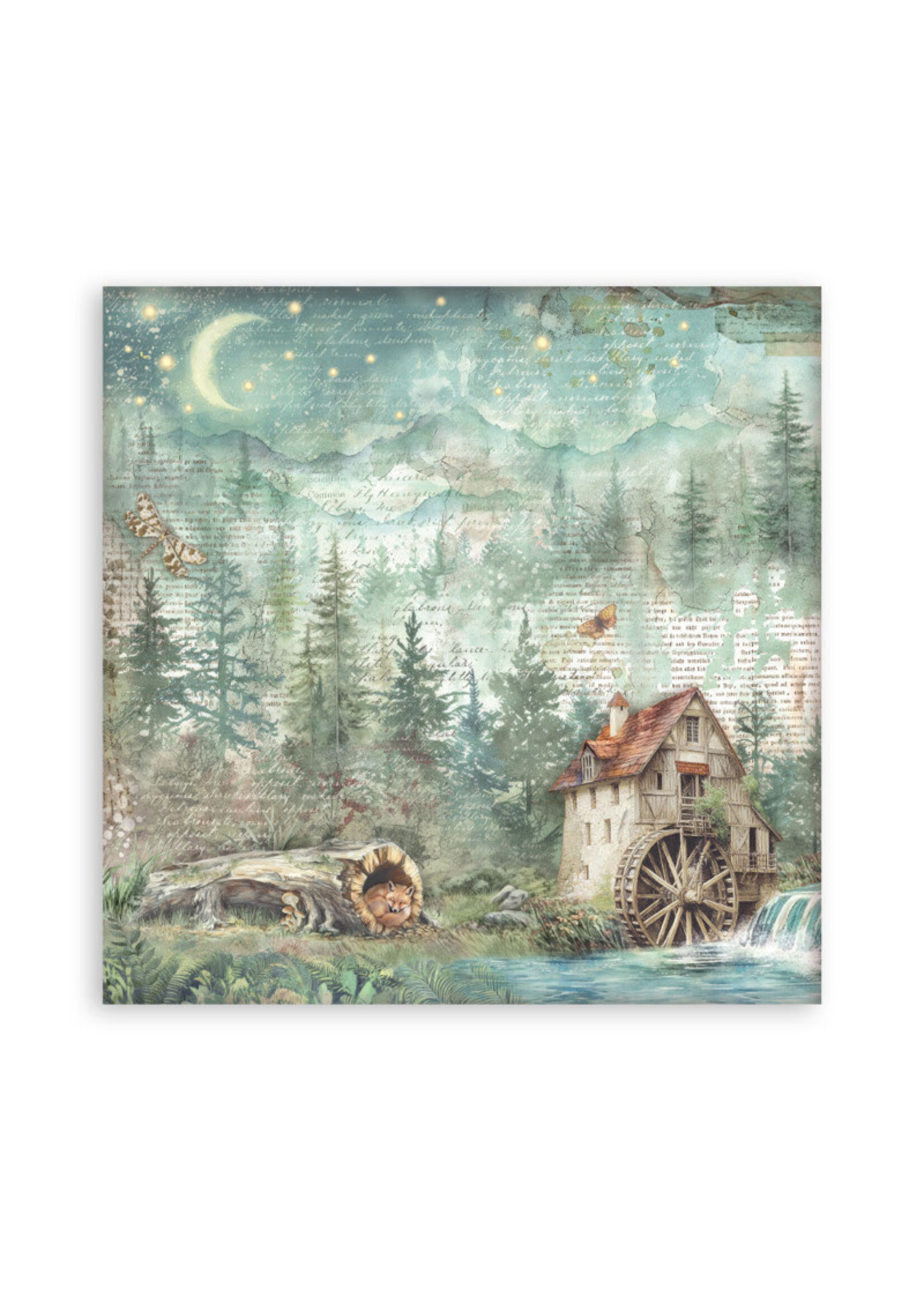 Stamperia Stamperia 8x8 Maxi Paper Pad, SBBSXB20 Herbarium Silvae