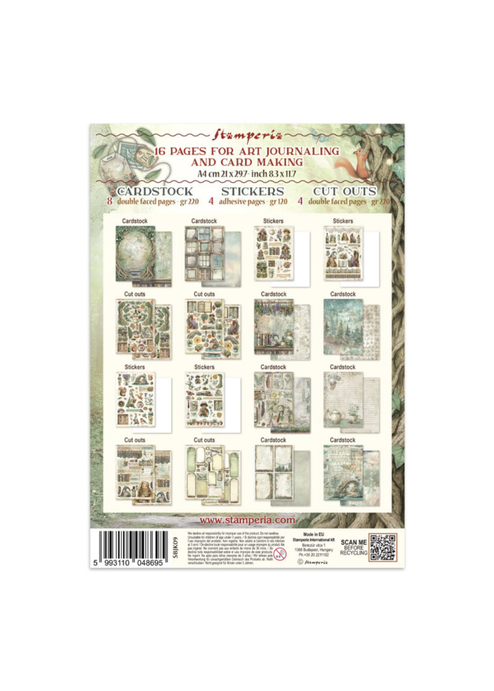 Stamperia Stamperia Junk Journal, SBJK09 Herbarium Silvae