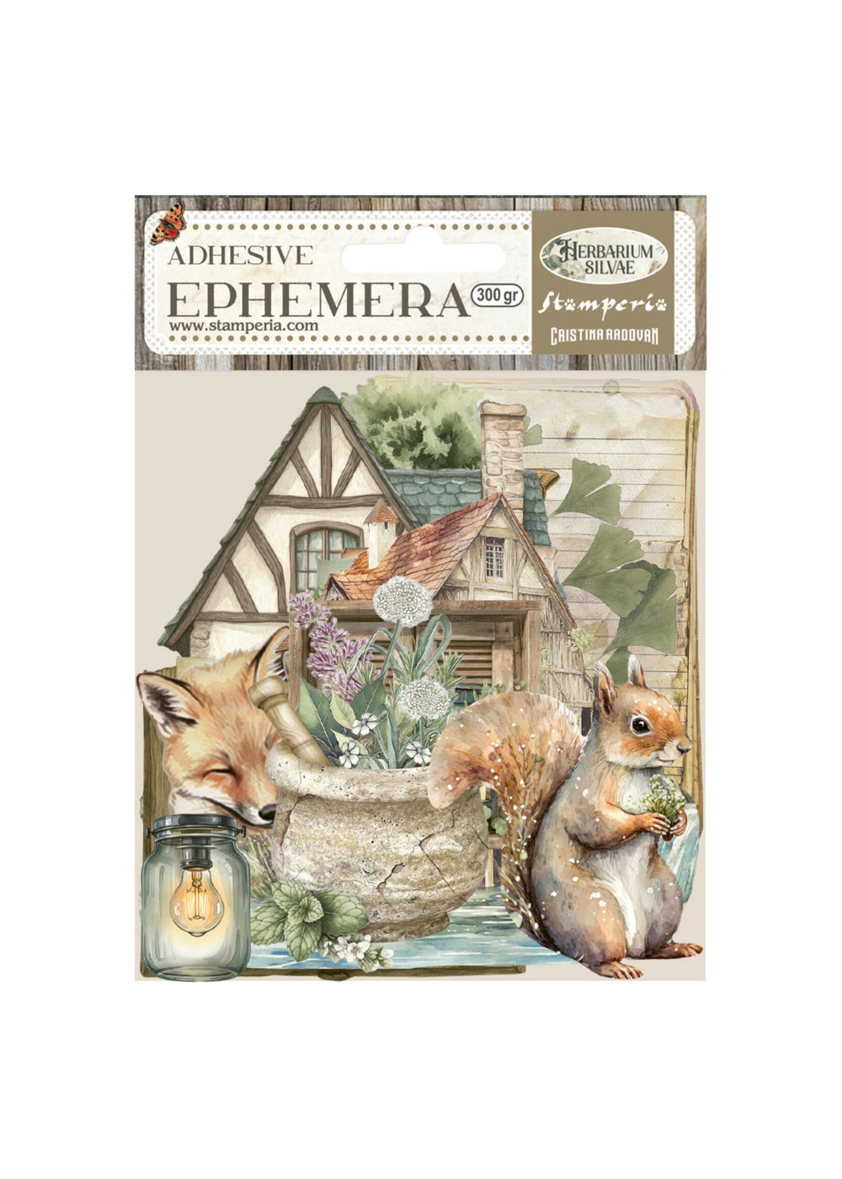 Stamperia Stamperia Adhesive Ephemera, DFLCT71 Herbarium Silvae