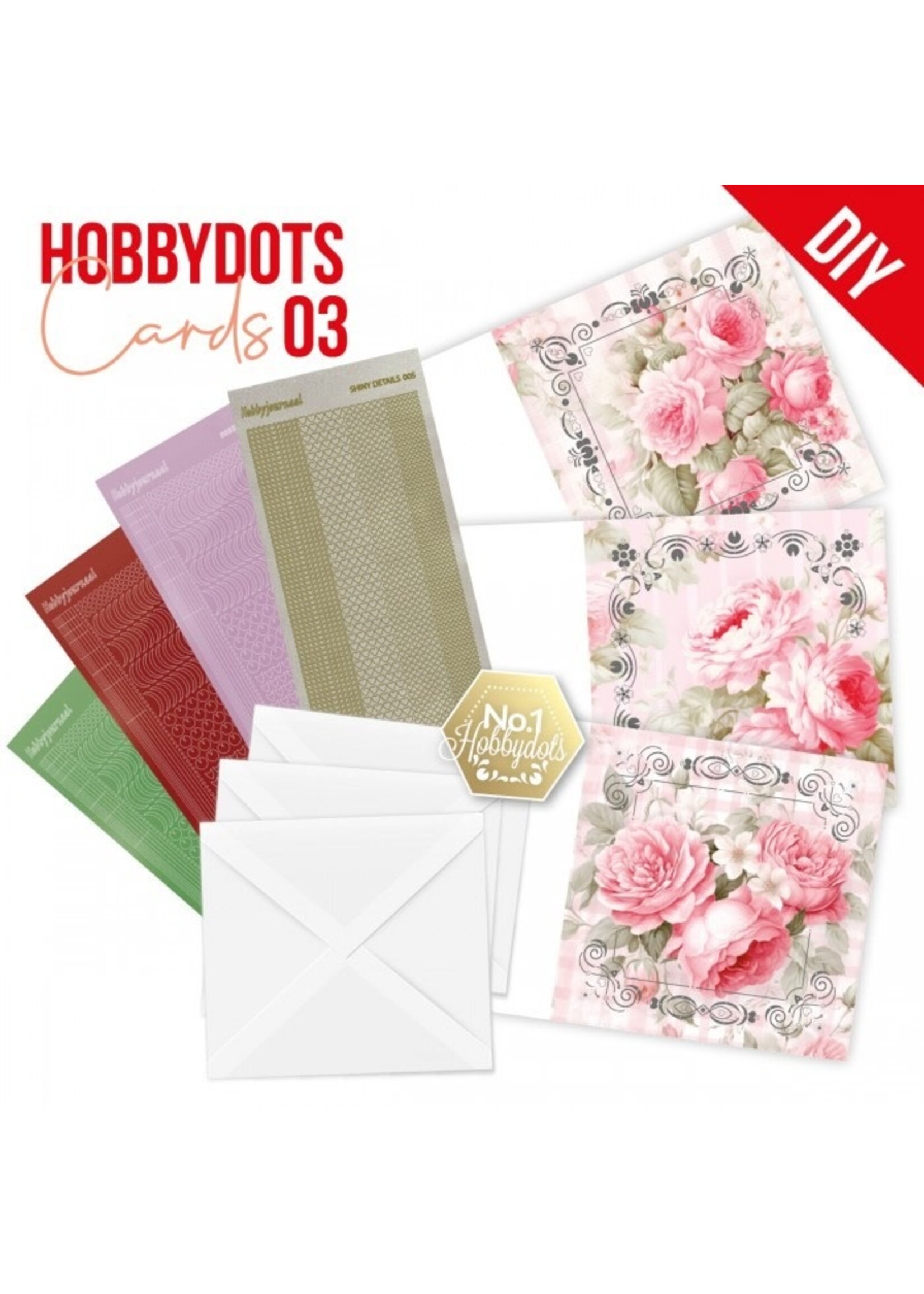 Find It Trading Hobbydots Dot & Do Cards, DODOPP003 - Pink Roses