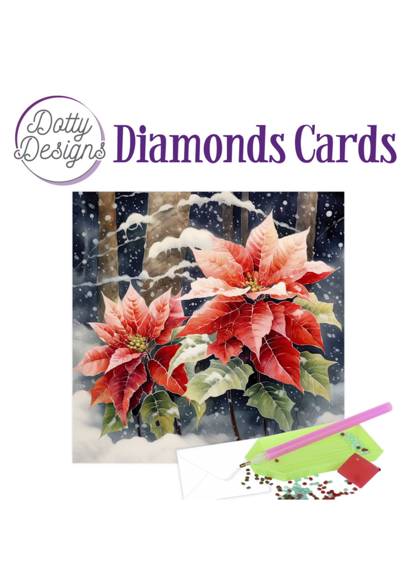 FIT Diamond Card Kit, Poinsettia