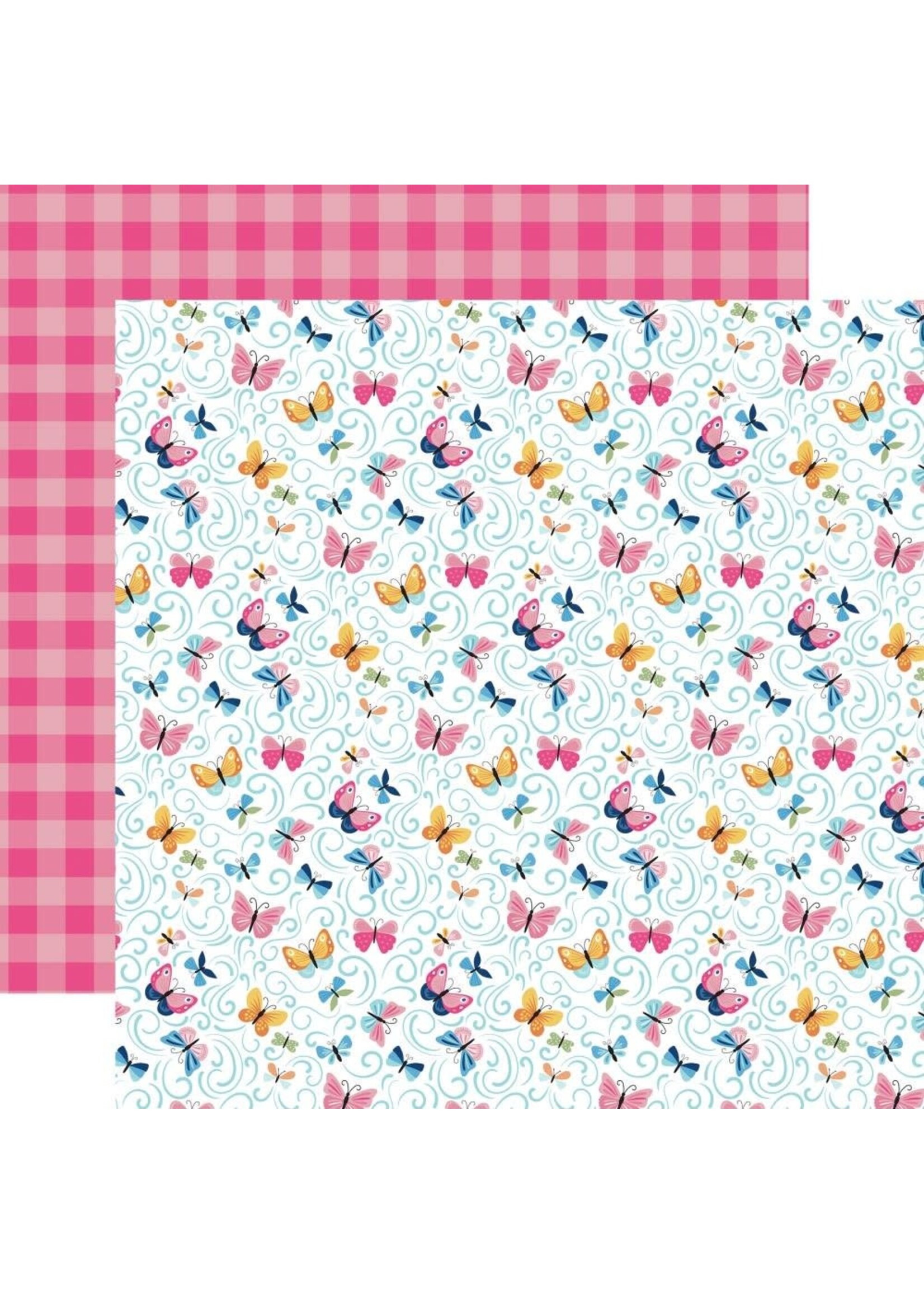 Echo Park Echo Park 12x12 Play all Day Girl, Catch Butterflies