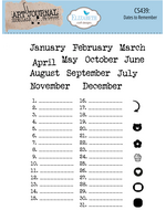 Elizabeth Craft Design Elizabeth Craft Design Stamp, Dates to Remember