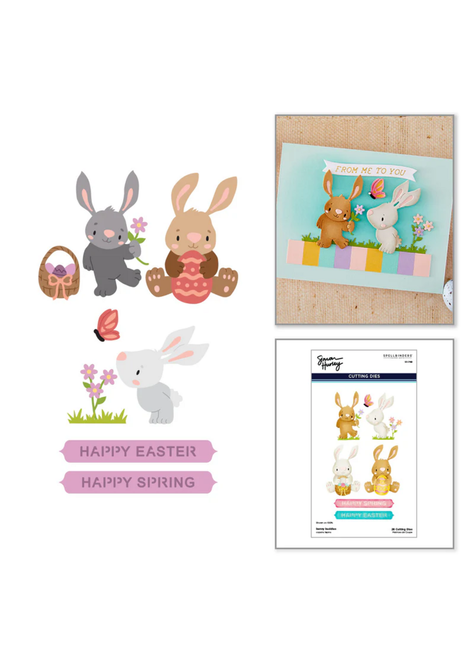 Spellbinders Spellbinders Simon Hurley Die, S5-749 Bunny Buddies
