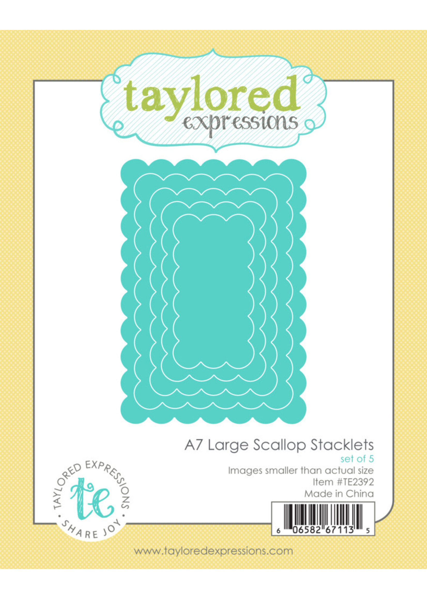 Taylored Expressions Taylored Expressions Die, A7 Large Scallop Stacklets
