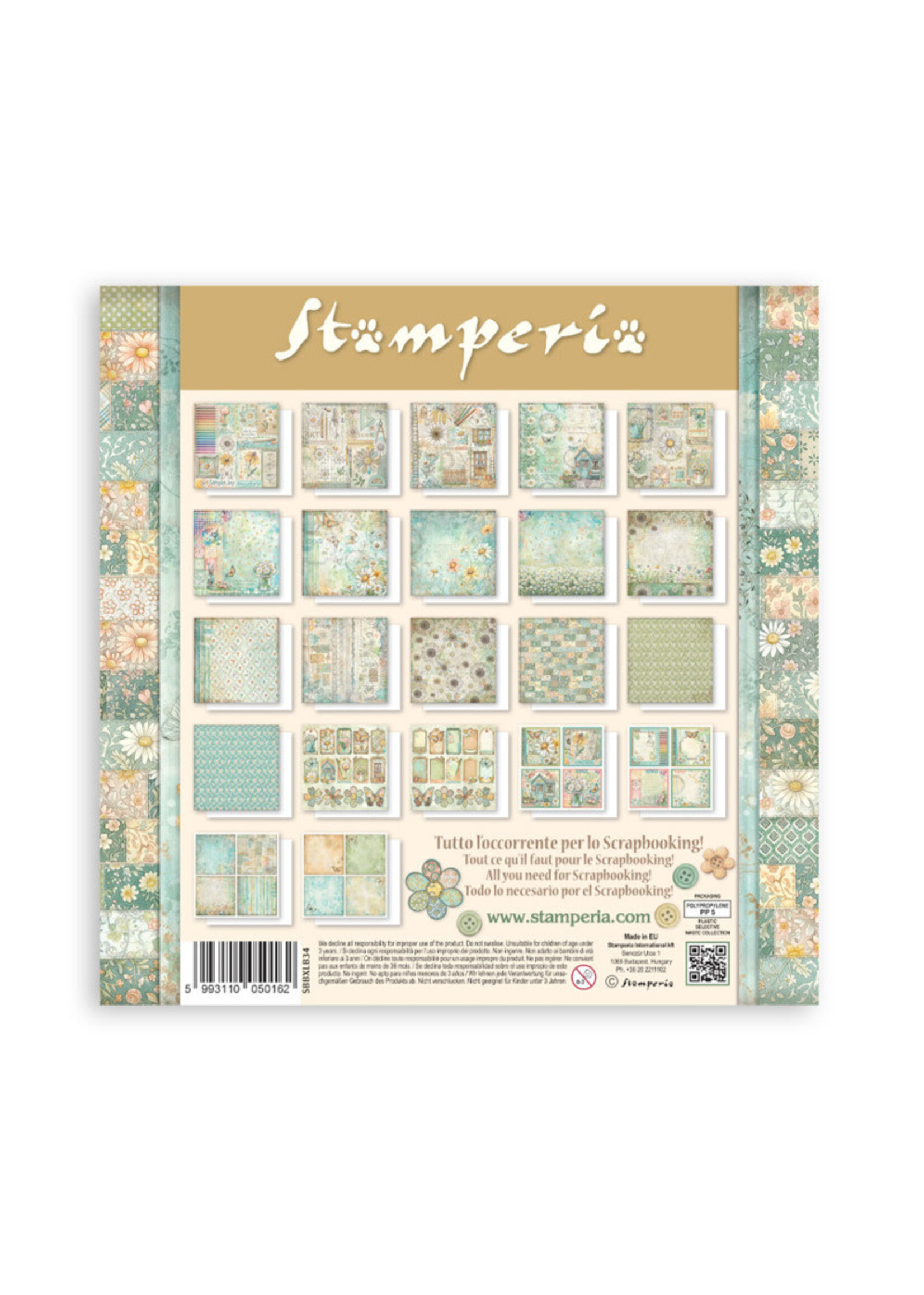 Stamperia Stamperia 12X12 Maxi Paper Pad, Daisy Art