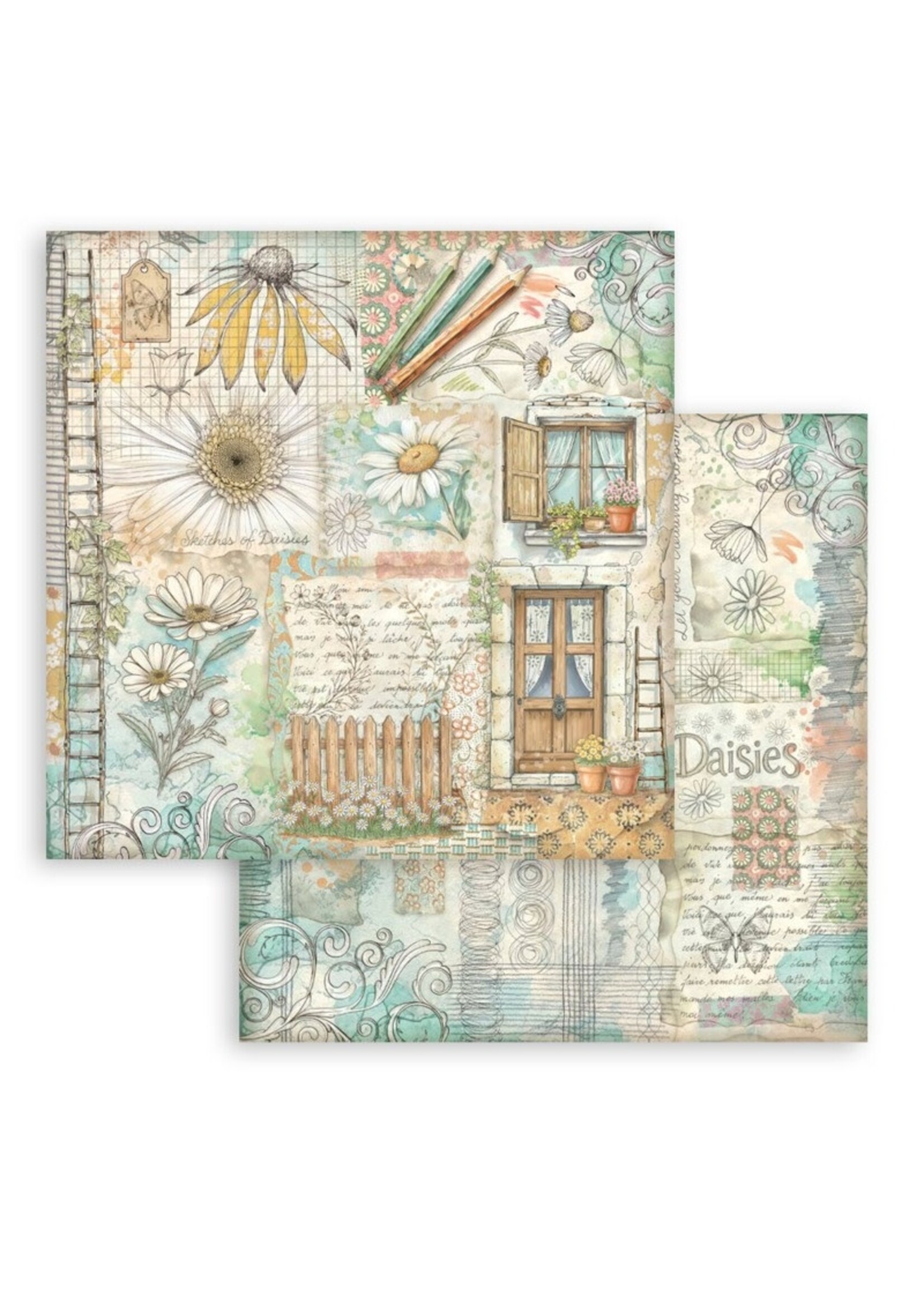Stamperia Stamperia 12X12 Paper Pad, Daisy Art