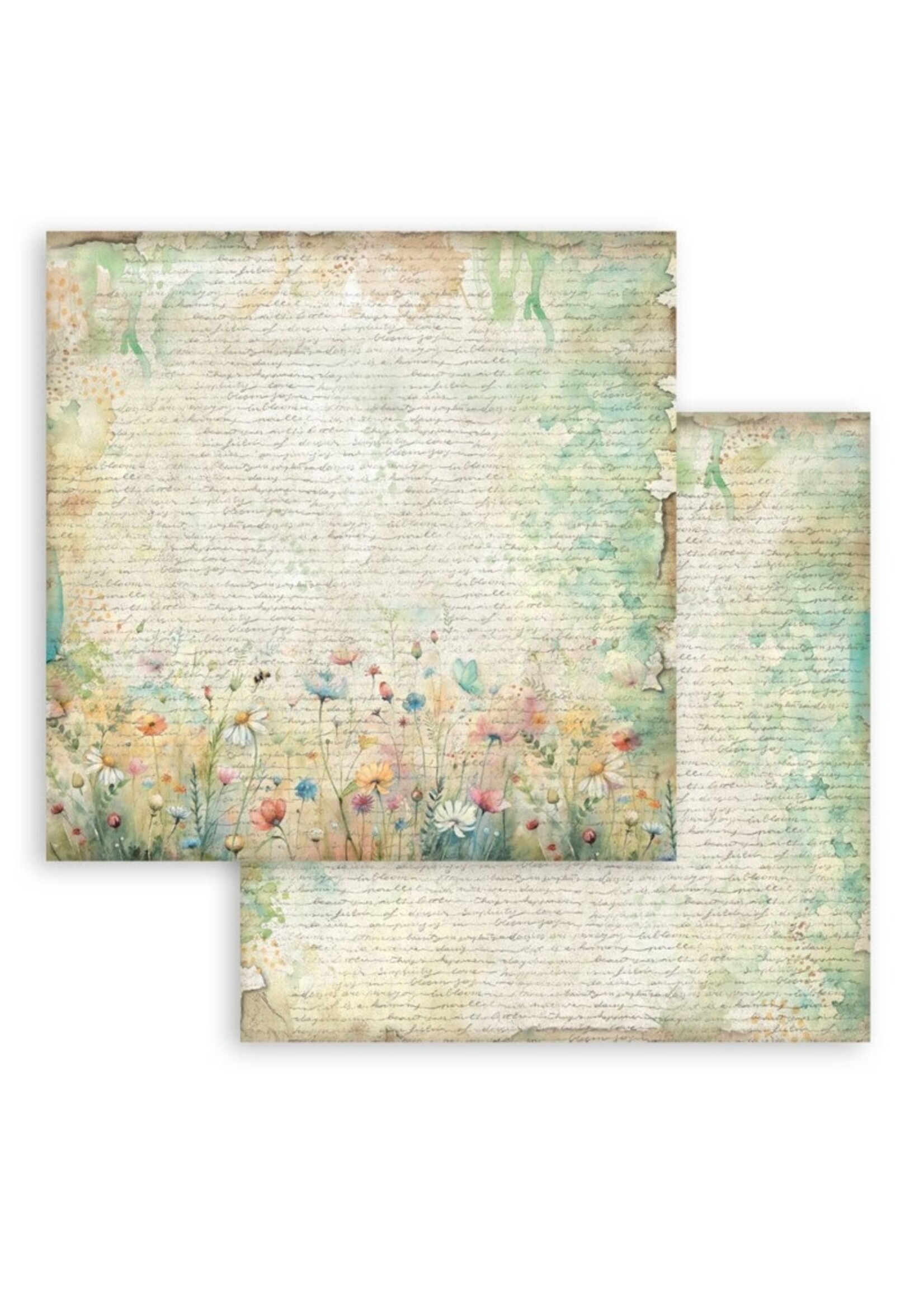 Stamperia Stamperia 12X12 Backgrounds Paper Pad, Daisy Art