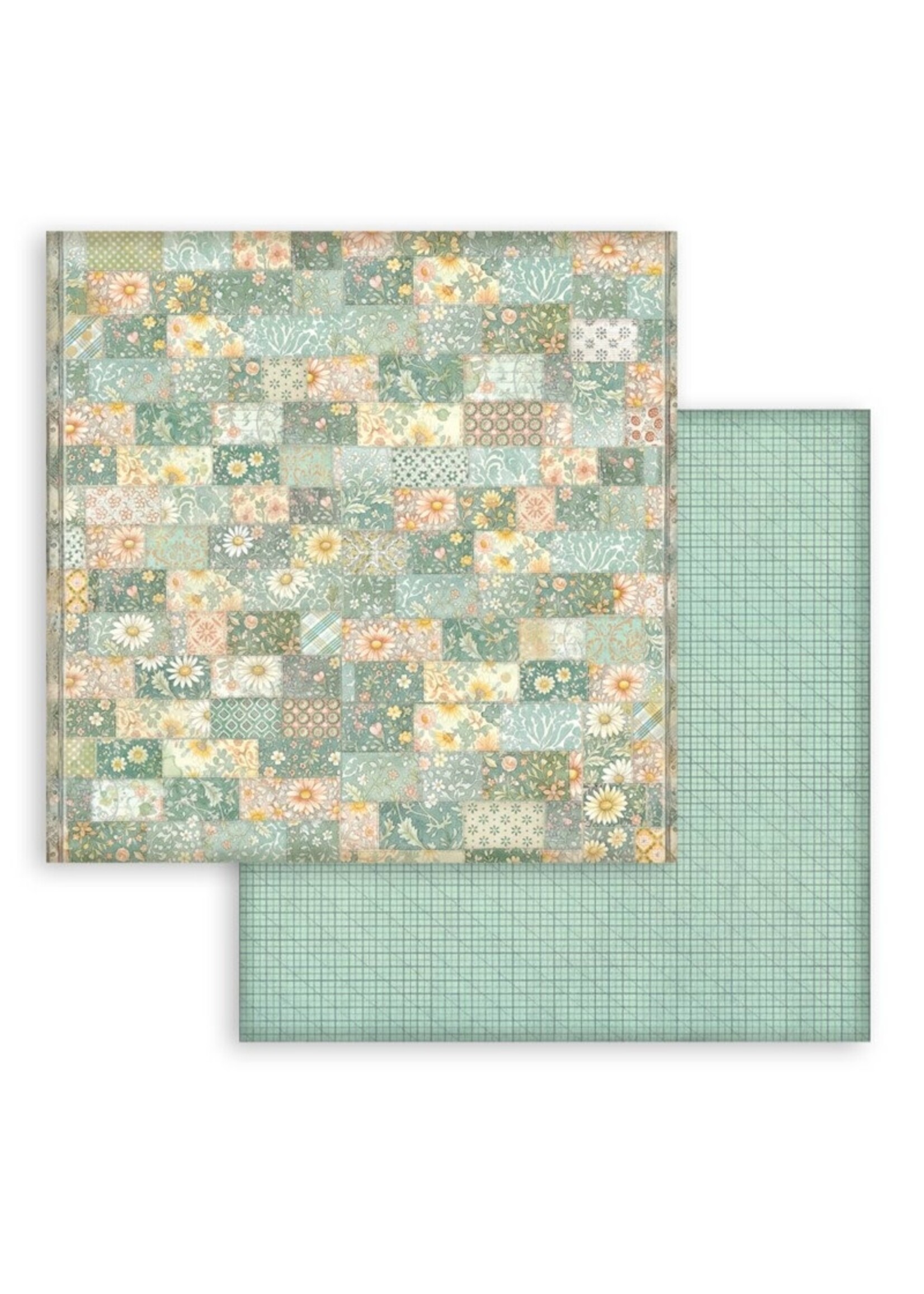 Stamperia Stamperia 12X12 Backgrounds Paper Pad, Daisy Art
