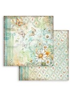 Stamperia Stamperia 12x12 Daisy Art, SBB1129 Butterfly and Daisy