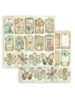 Stamperia Stamperia 12X12 Patterned Paper, SBB1131 Daisy Art - Tags