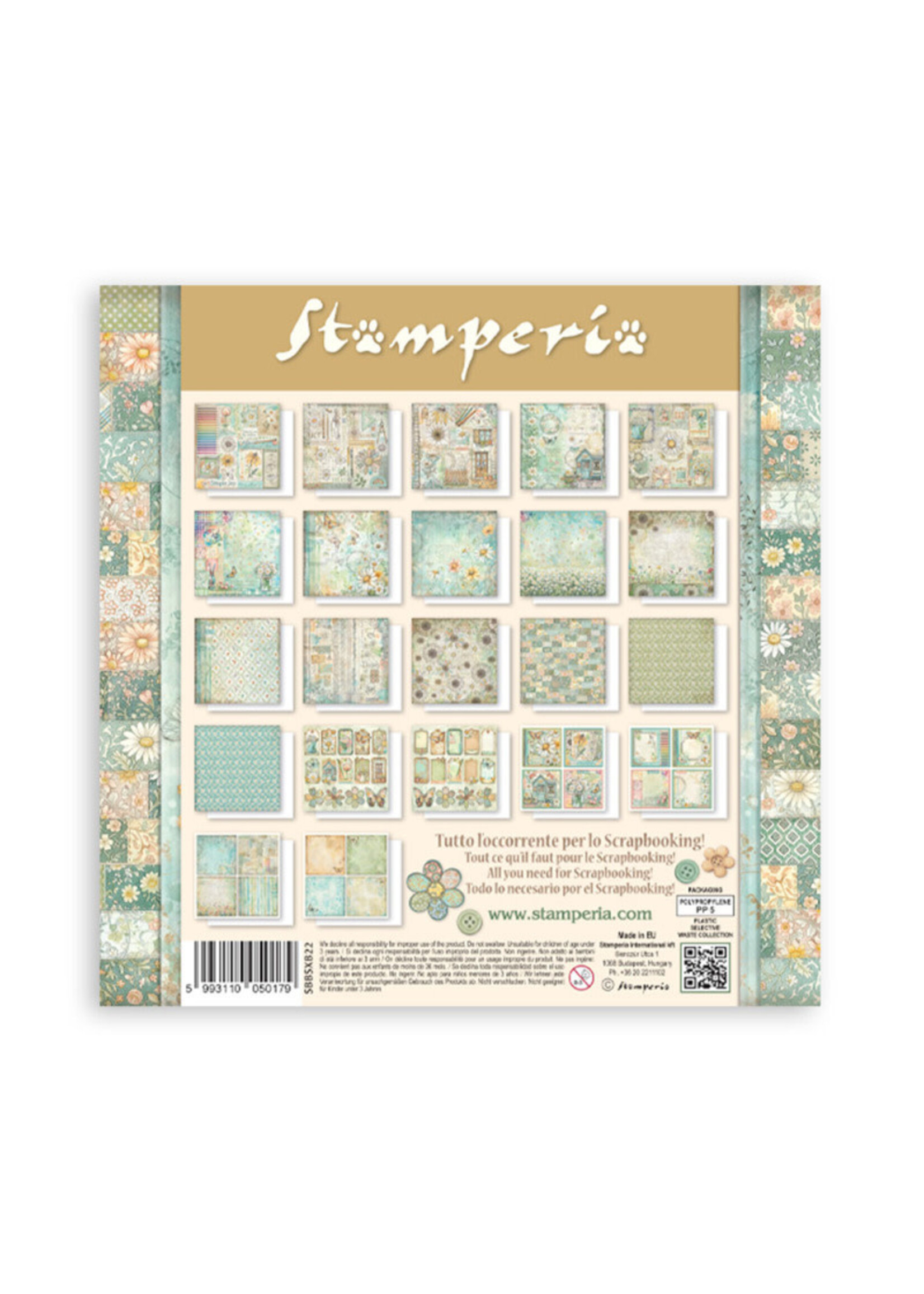 Stamperia Stamperia 8X8 Maxi Paper Pad, Daisy Art