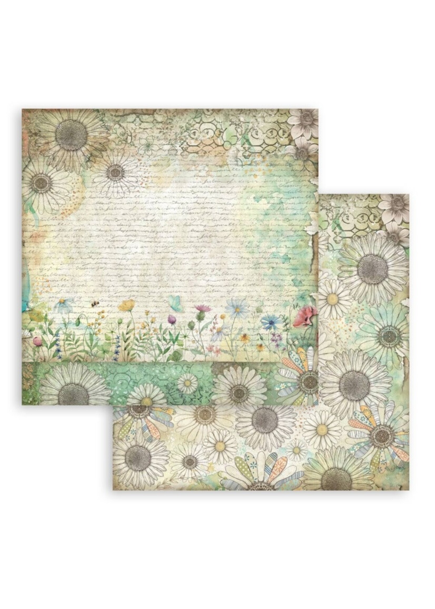 Stamperia Stamperia 8X8 Paper Pad, Daisy Art