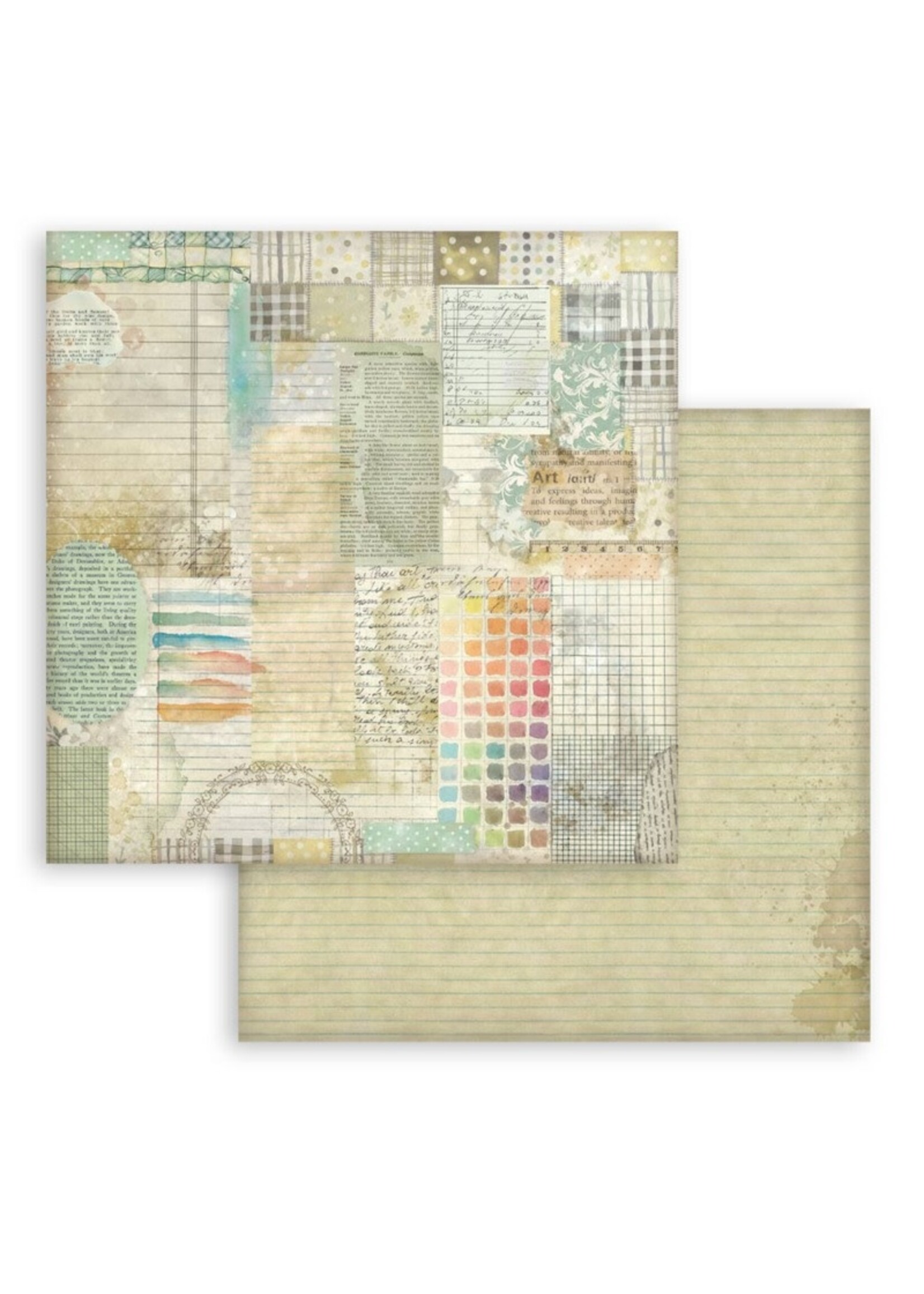 Stamperia Stamperia 8X8 Backgrounds Paper Pad, Daisy Art