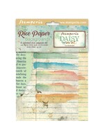 Stamperia Stamperia A6 Rice Paper Backgrounds, Daisy Art (8 sheets)