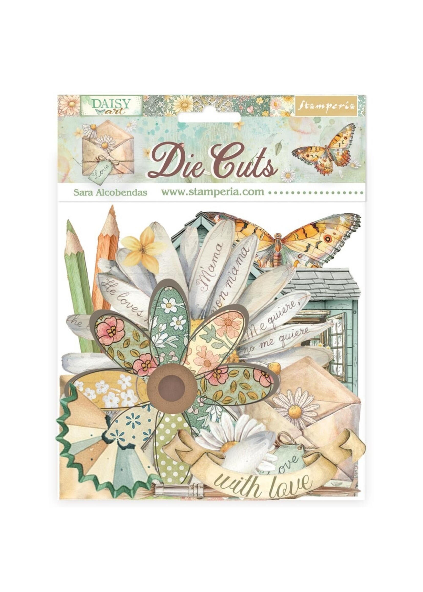 Stamperia Stamperia Die Cuts, Daisy Art