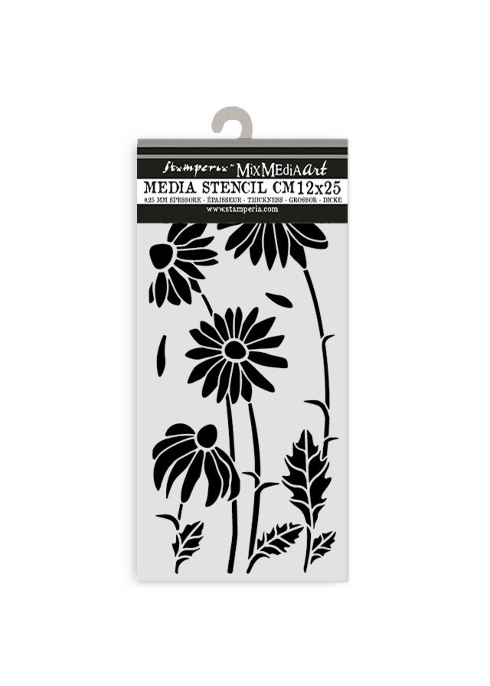 Stamperia Stamperia Thick Stencil, Daisy Art - Daisies