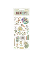 Stamperia Stamperia Rub-on, Daisy Art - DFLRB221 Life is Art Live It in Colour