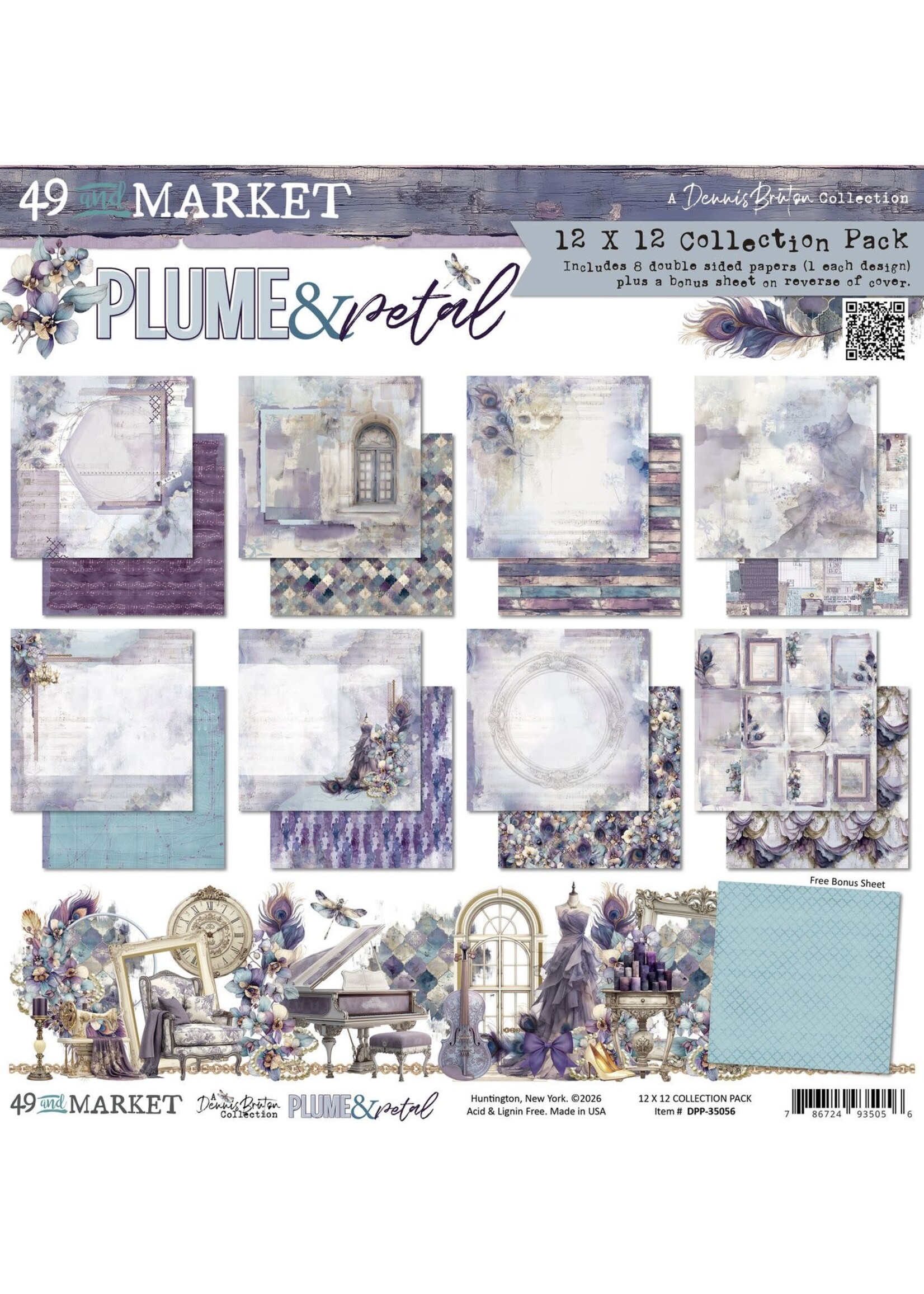 49 & Market 49 and Market 12x12 Collection Pack, Plume & Petal
