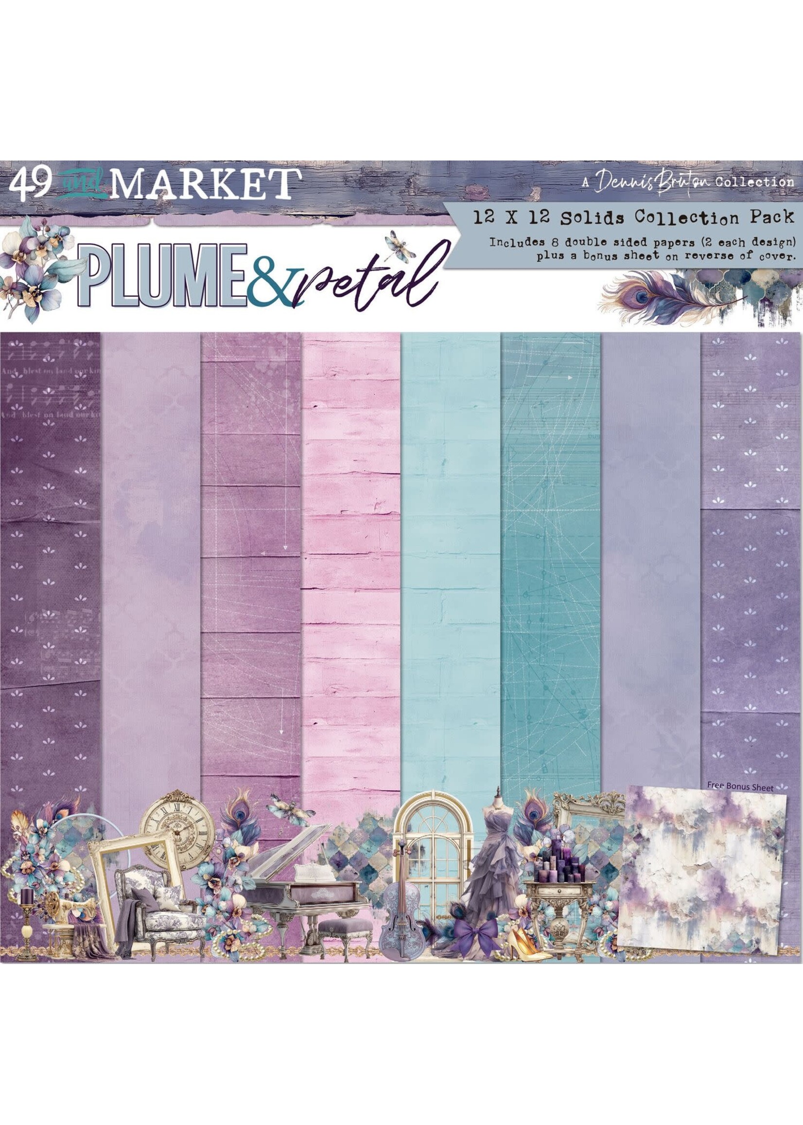49 & Market 49 and Market 12x12 Solids Collection, Plume & Petal