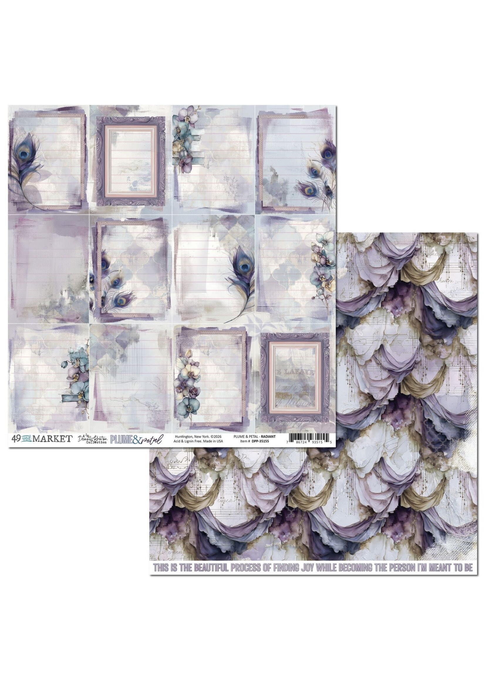 49 & Market 49 and Market 12x12 Plume & Petal, Radiant