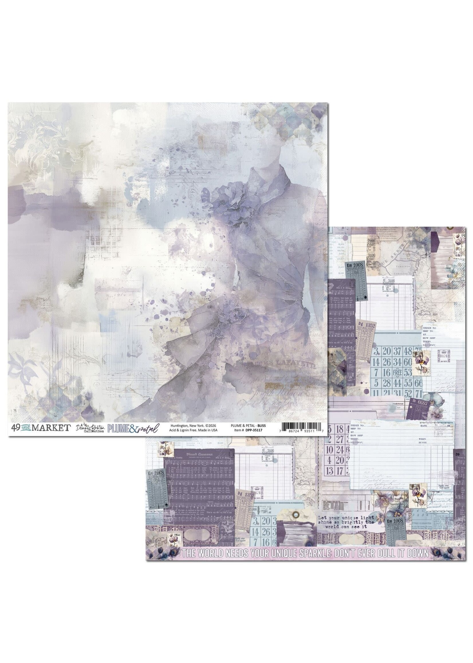 49 & Market 49 and Market 12x12 Plume & Petal, Bliss