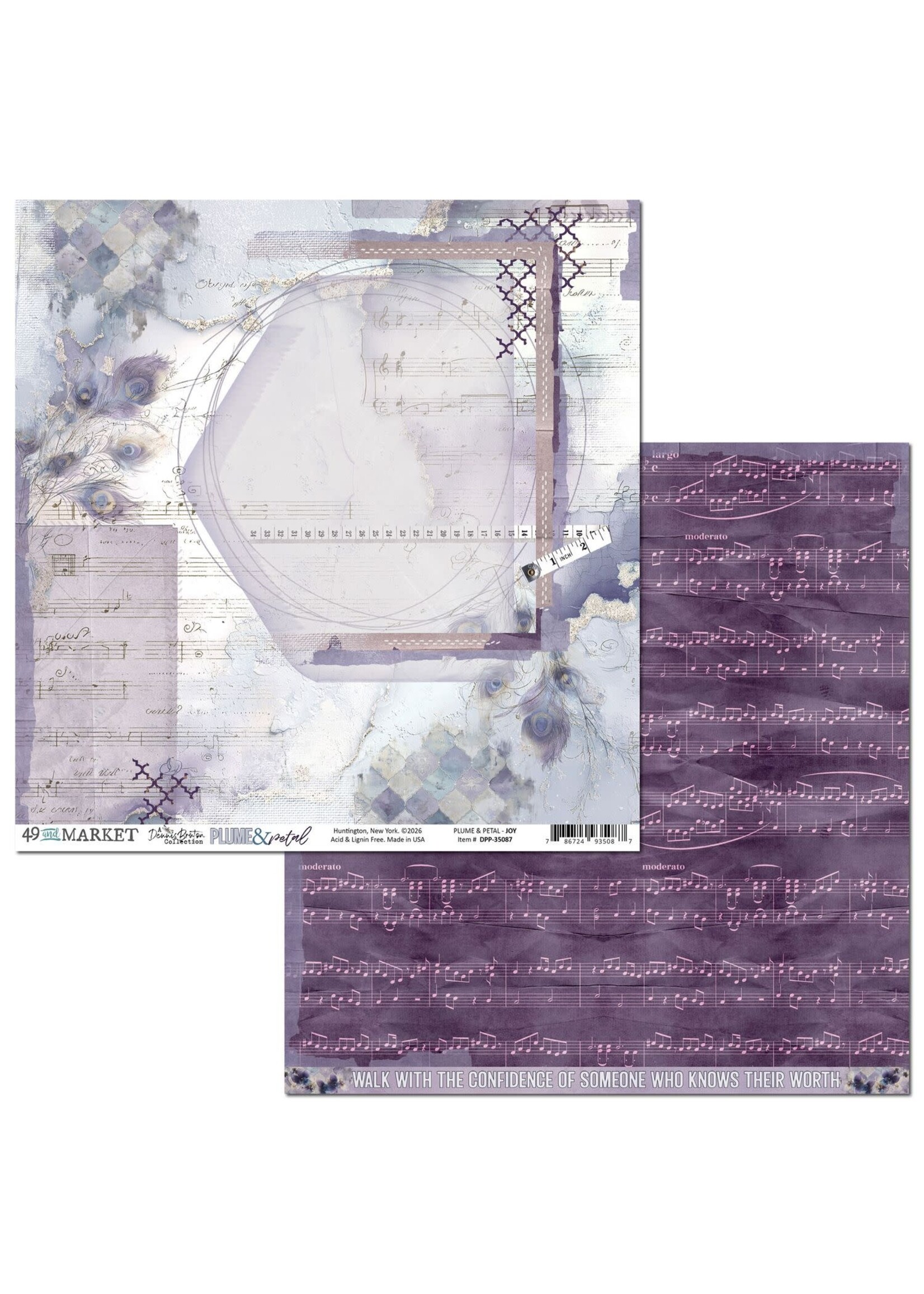 49 & Market 49 and Market 12x12 Plume & Petal, Joy