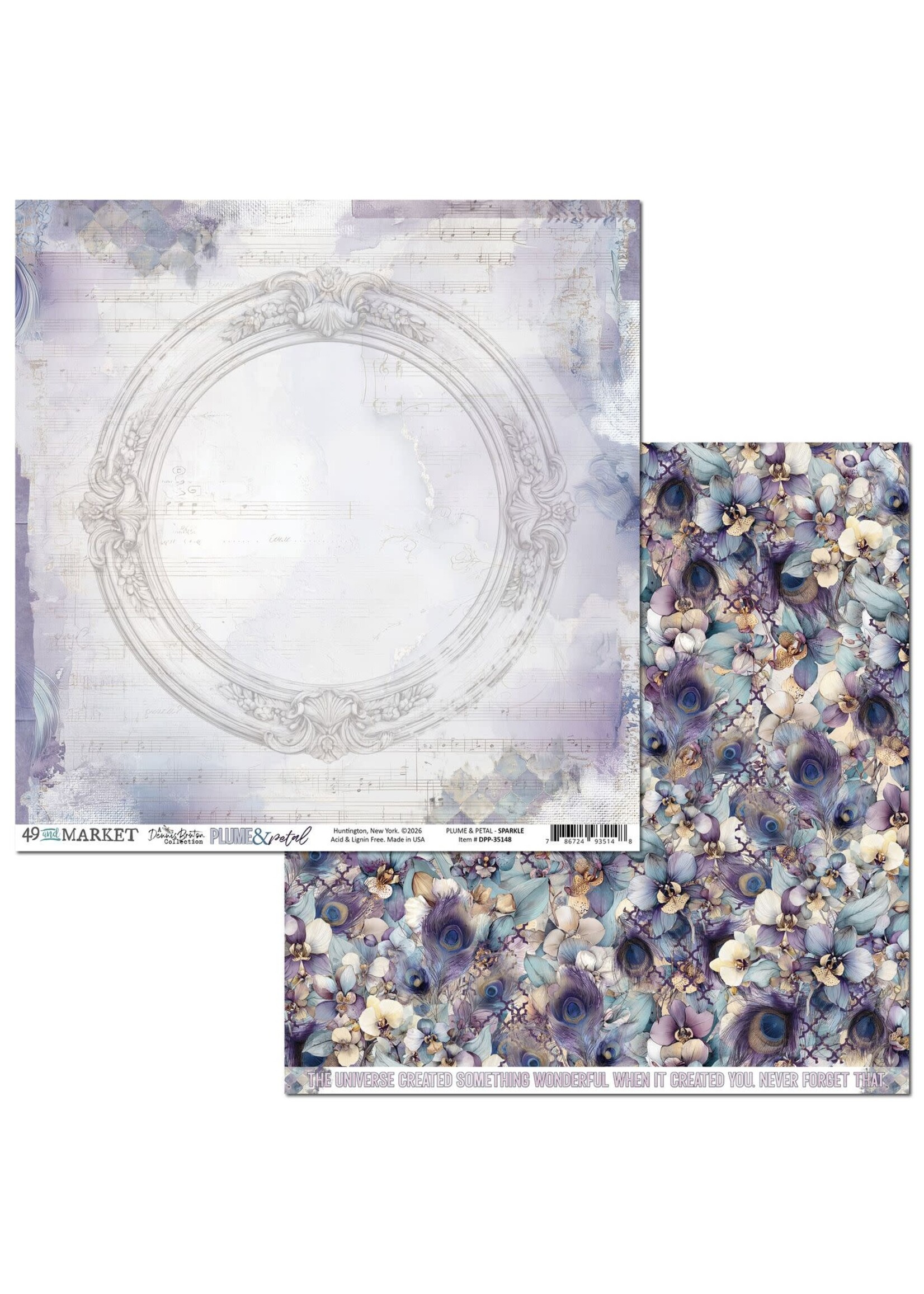 49 & Market 49 and Market 12x12 Plume & Petal, Sparkle