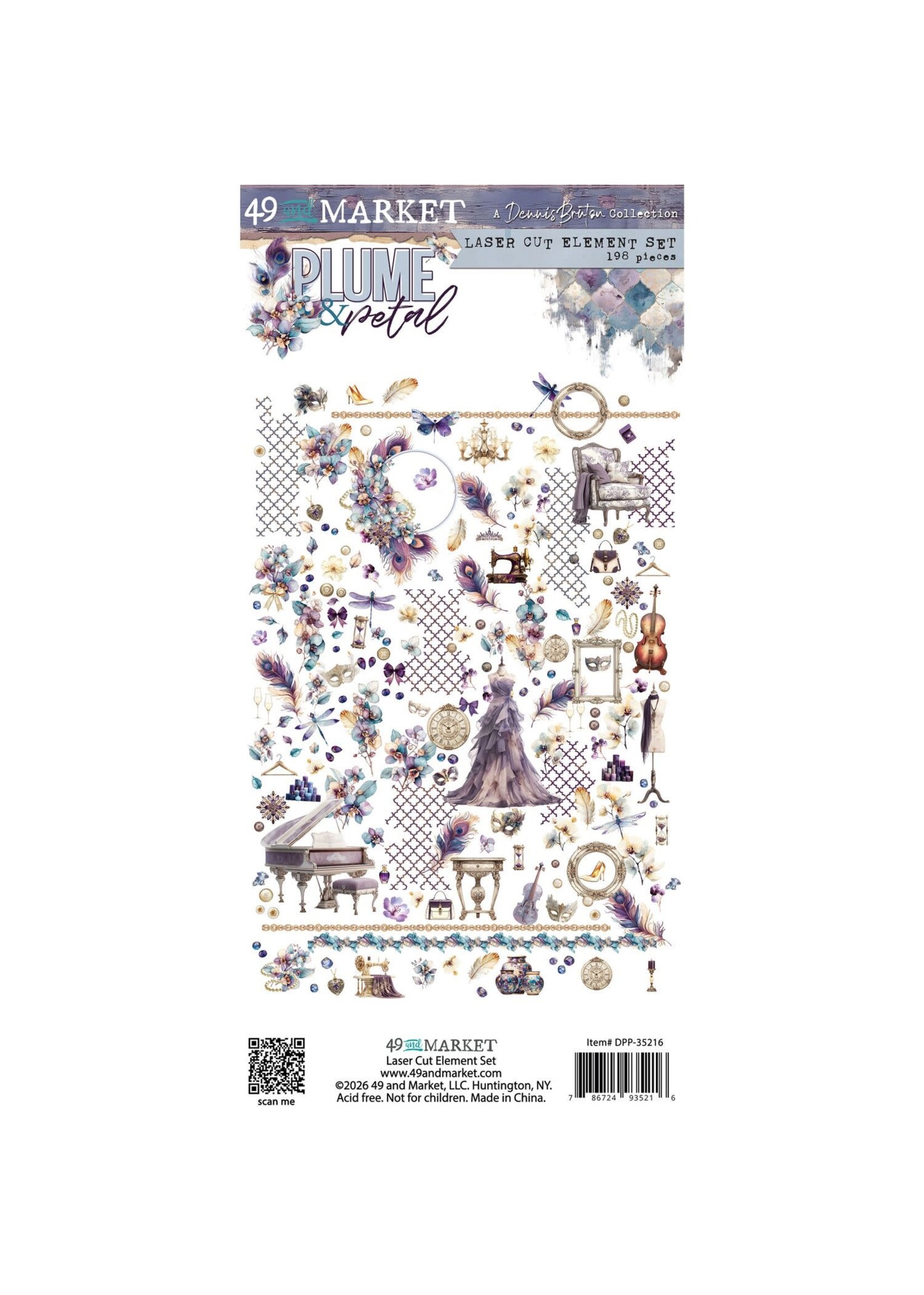 49 & Market 49 and Market Laser Cut Outs, Plume & Petal