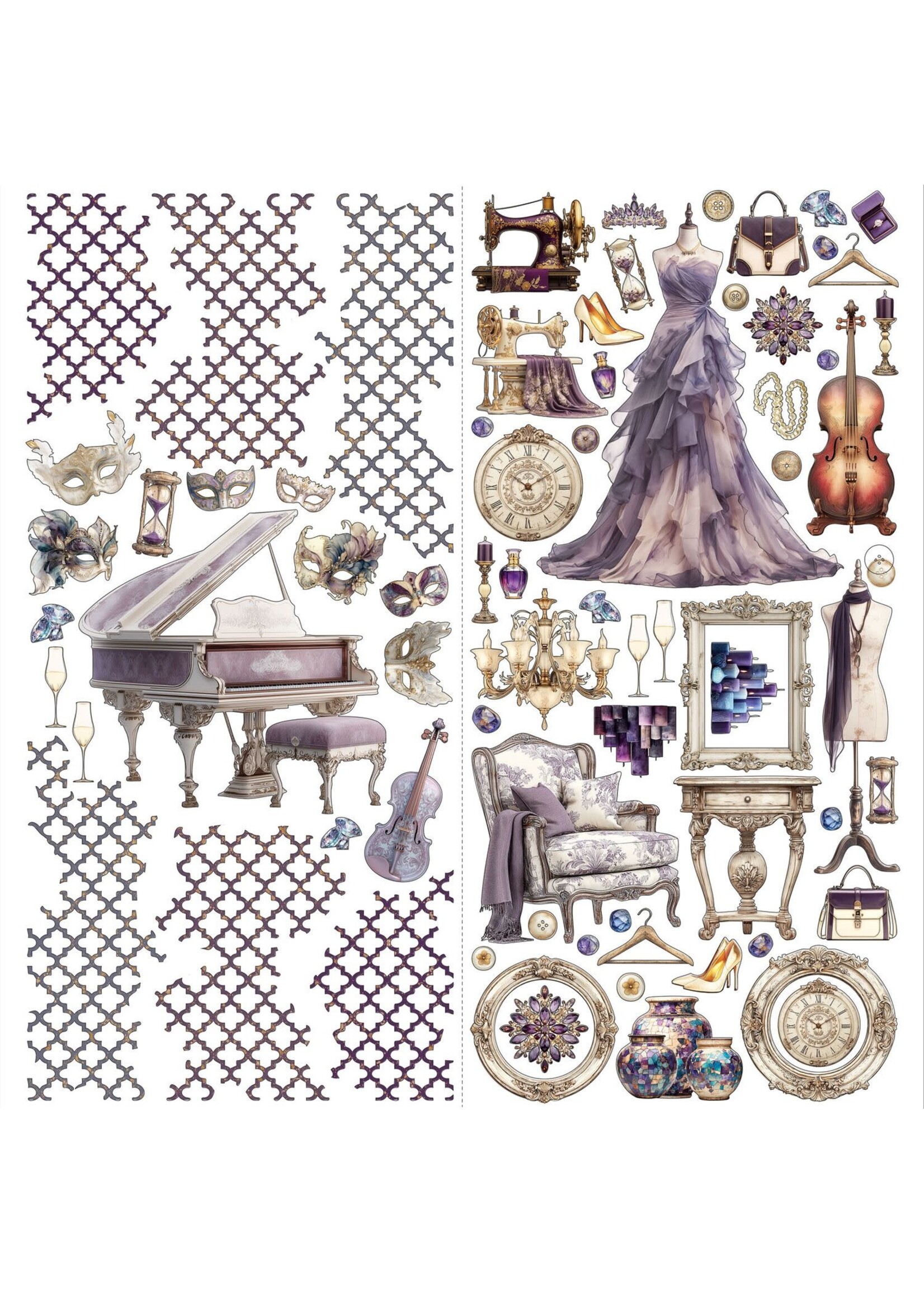 49 & Market 49 and Market Laser Cut Outs, Plume & Petal