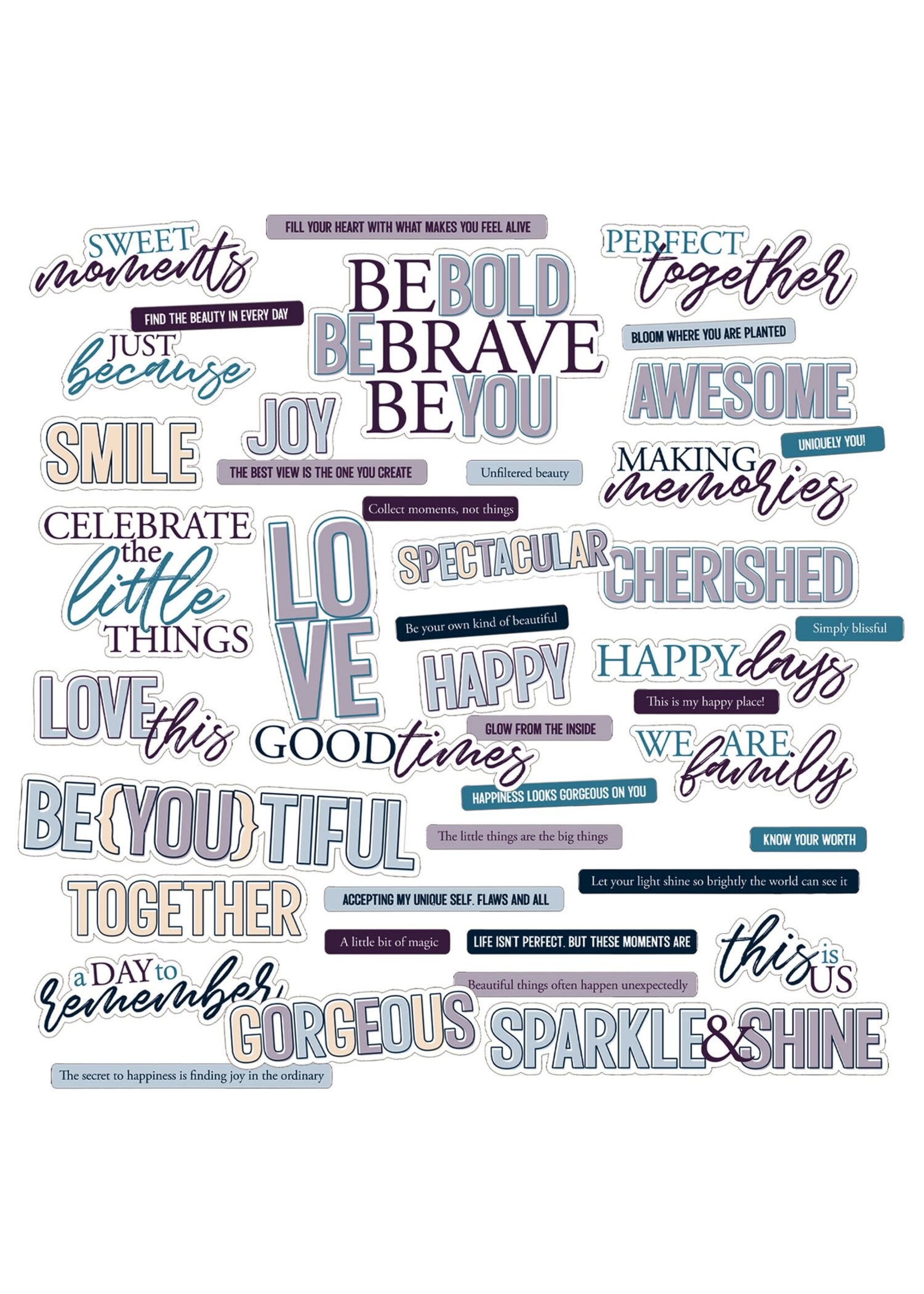 49 & Market 49 and Market Chipboard Sentiments, Plume & Petal