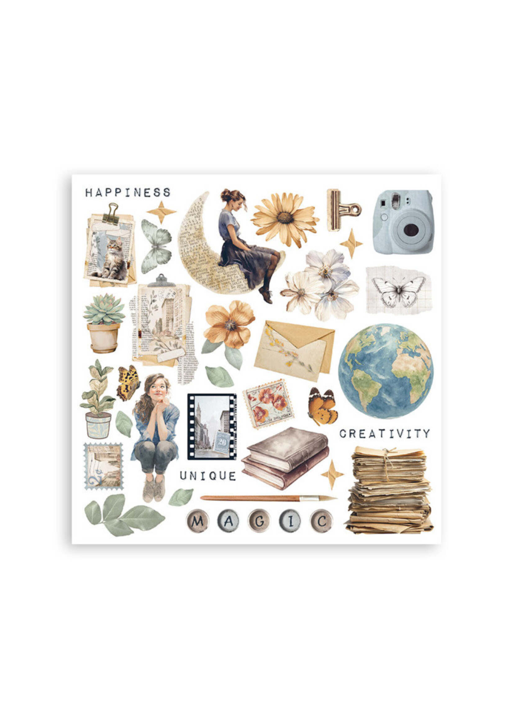 Stamperia Stamperia Rub On Kit, Secret Diary