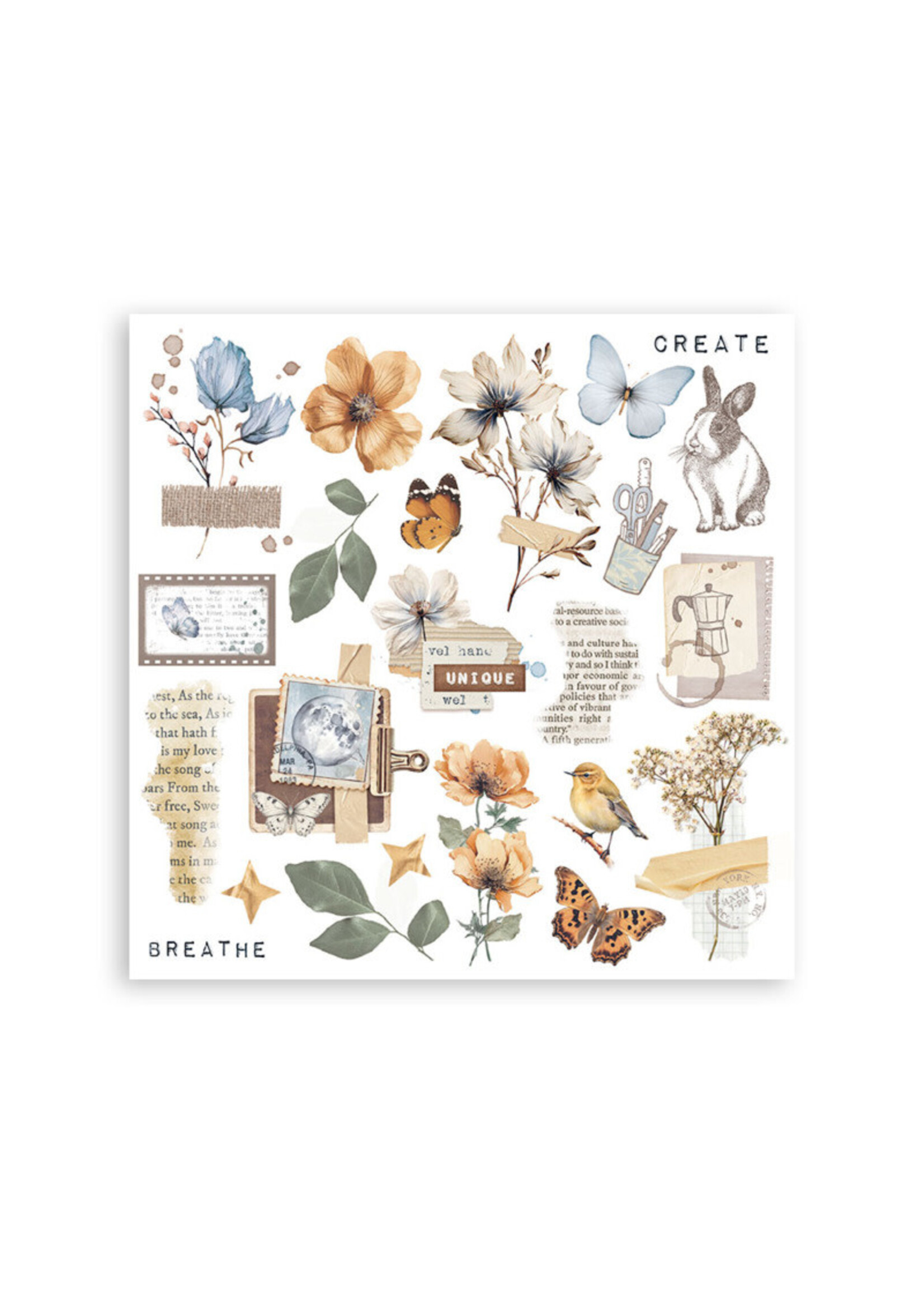 Stamperia Stamperia Rub On Kit, Secret Diary