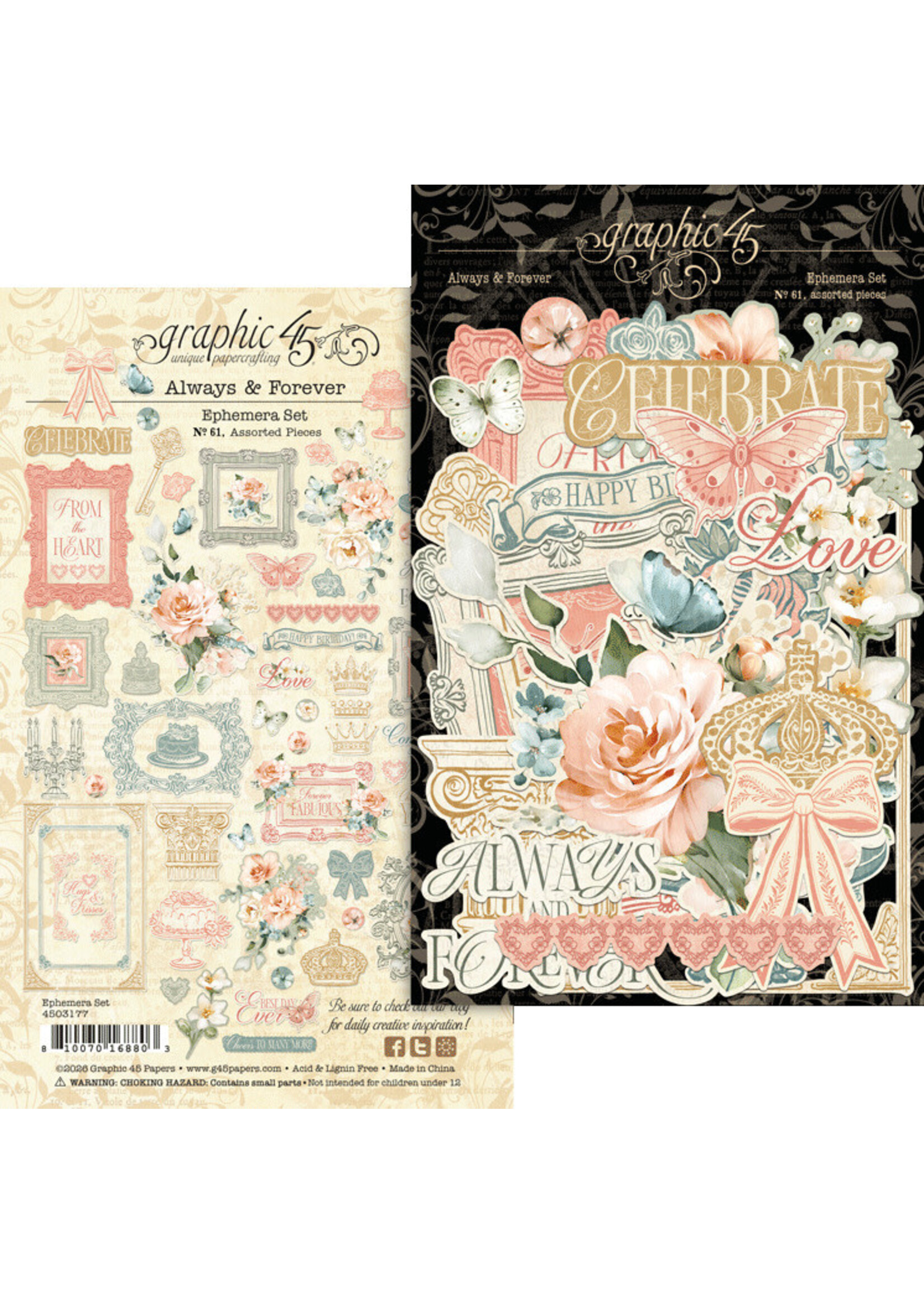 Graphic 45 Graphic 45 Ephemera, Always & Forever