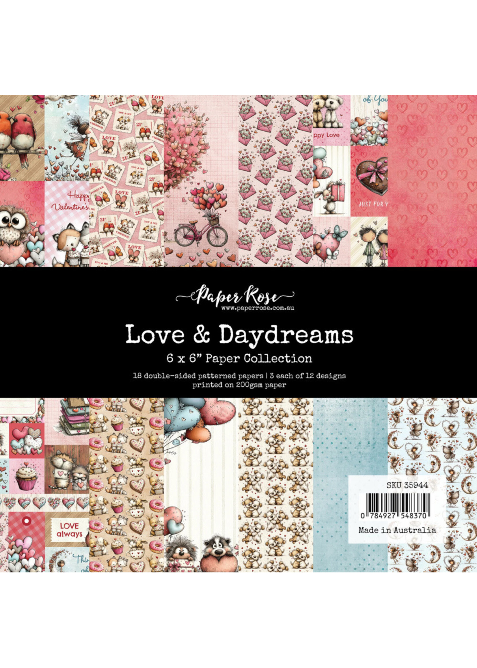 Paper Rose Paper Roses 6x6 Collection, Love & Daydreams