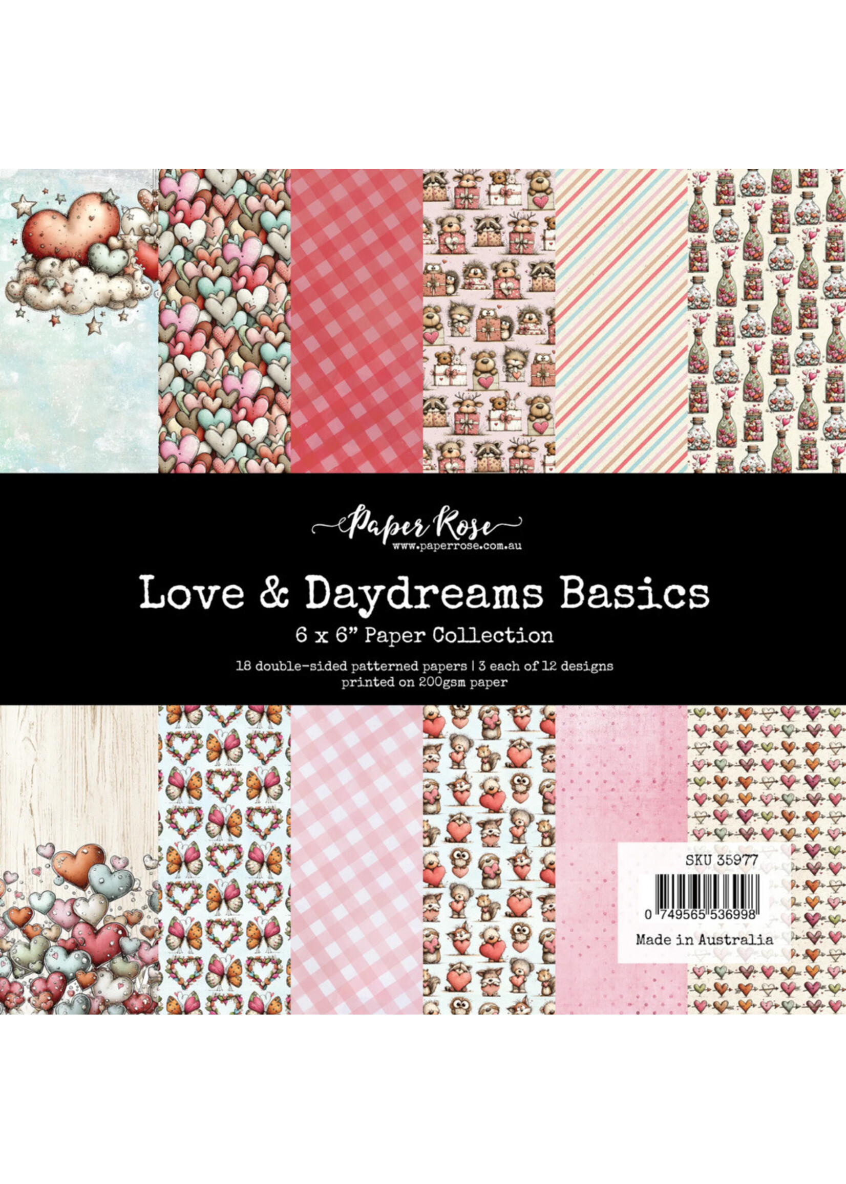 Paper Rose Paper Rose 6x6 Collection, Love & Daydreams Basics