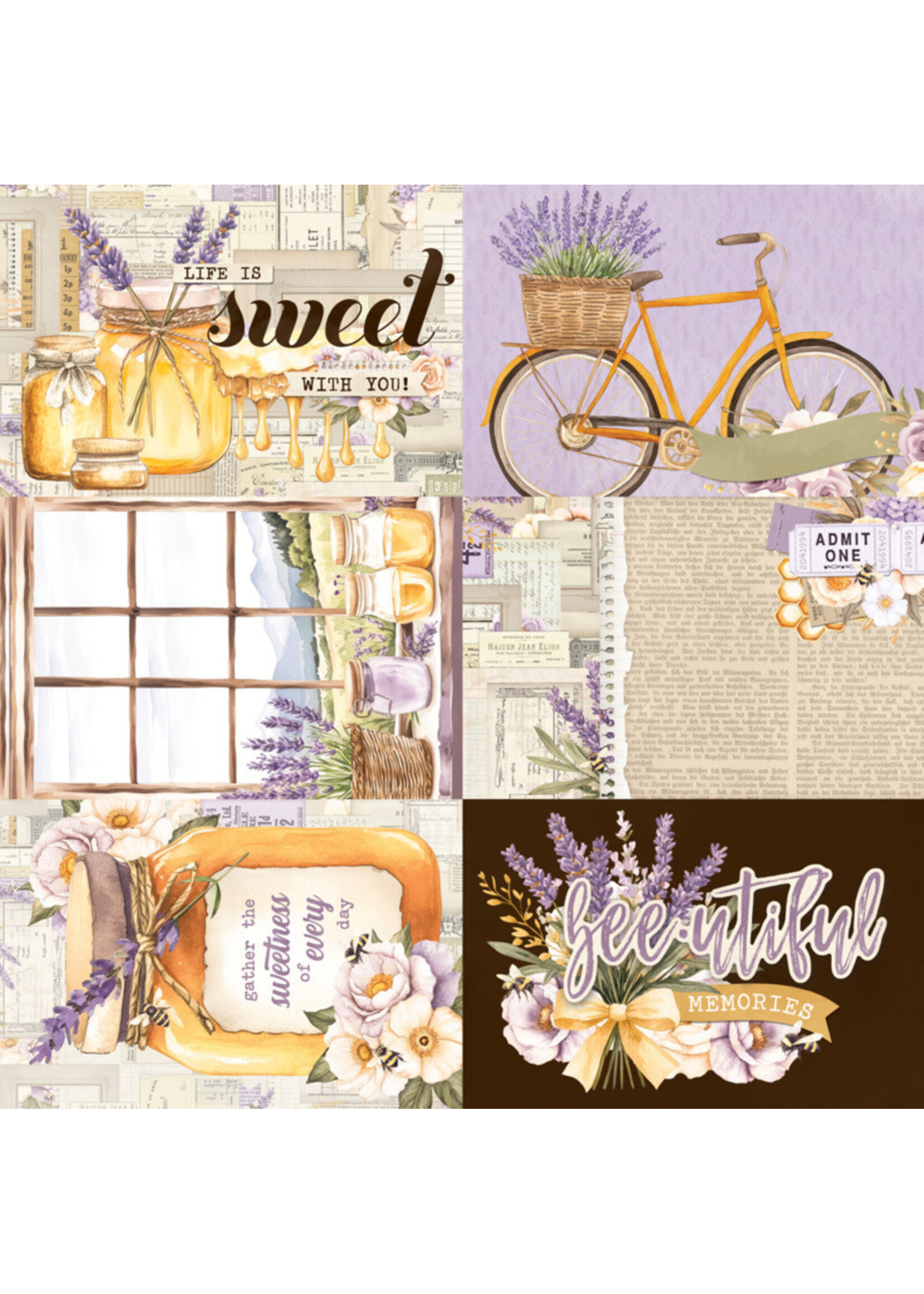 Simple Stories Simple Stories 12X12 Simple Vintage Lavender Fields, 4x6 Elements