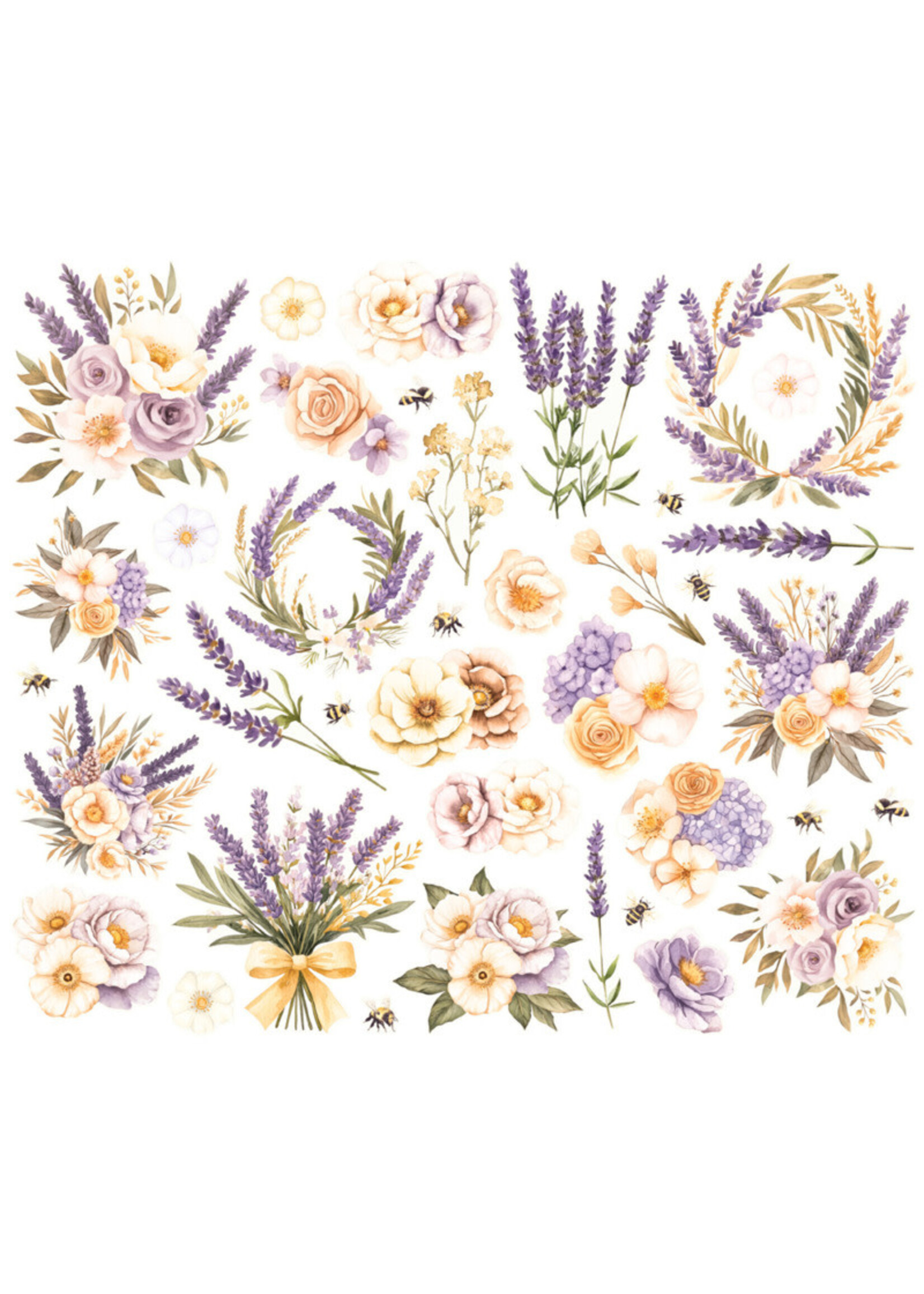 Simple Stories Simple Stories Floral Bits & Pieces, Simple Vintage Lavender Fields