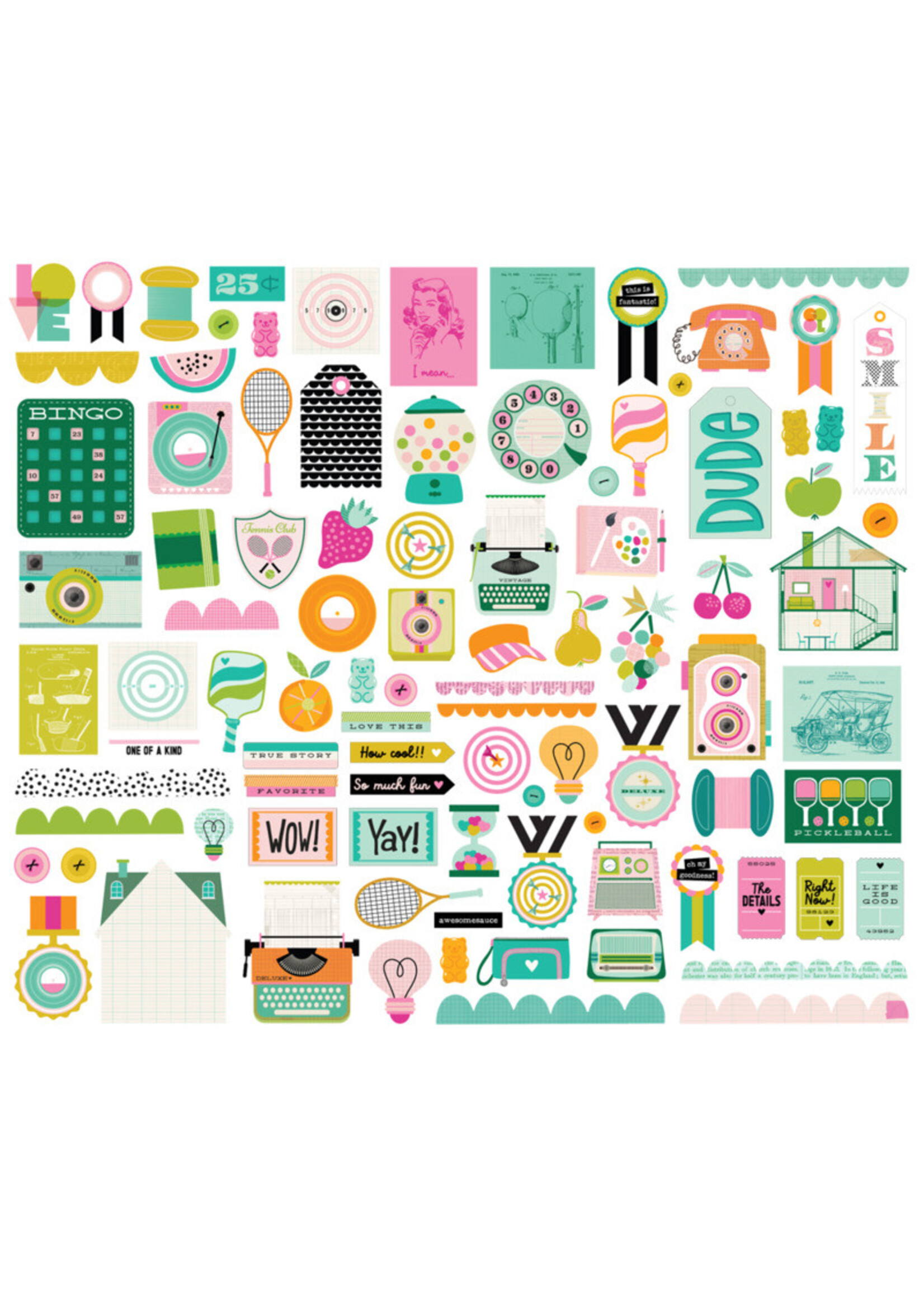 Simple Stories Simple Stories Bits & Pieces, Color Me Happy