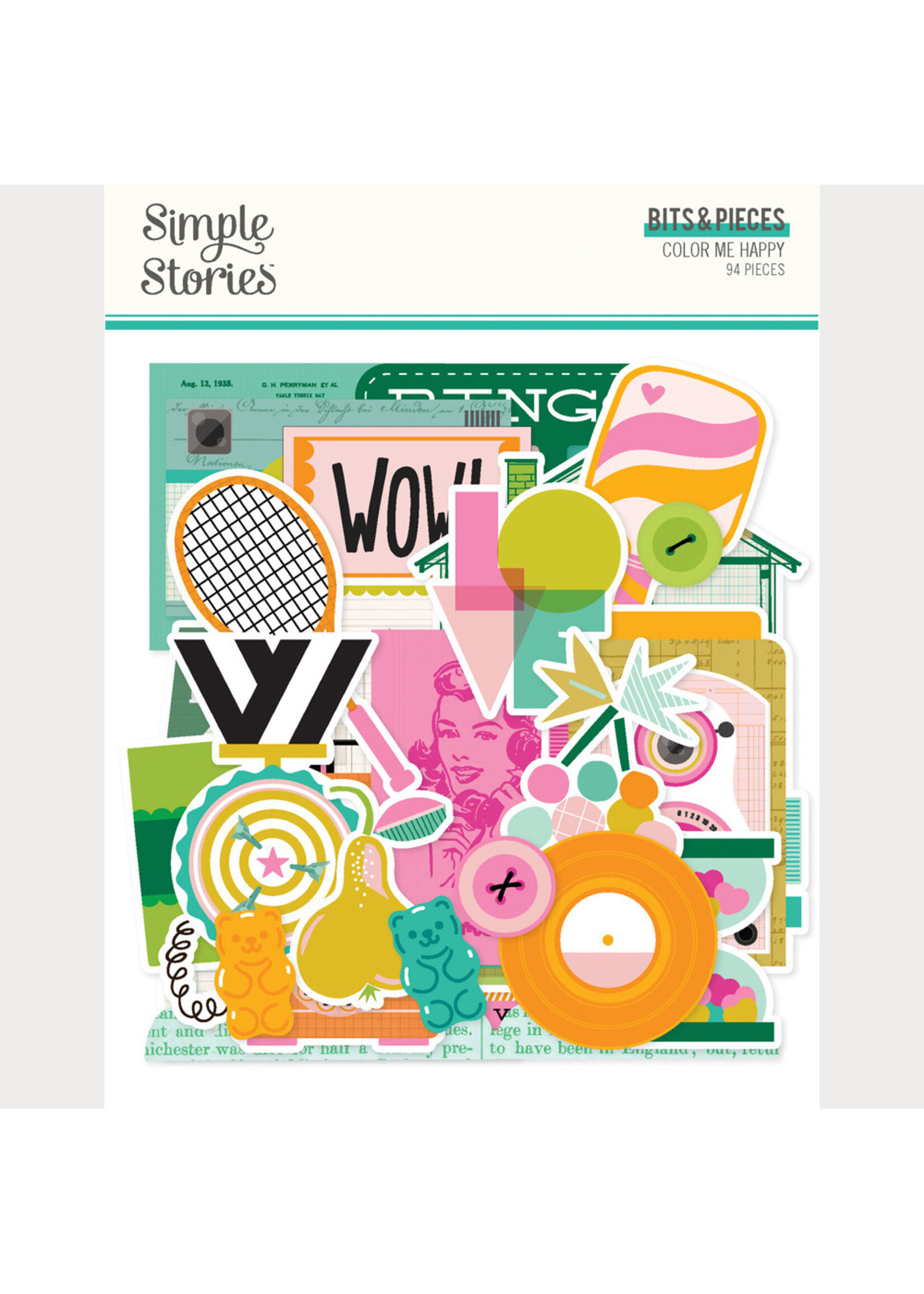 Simple Stories Simple Stories Bits & Pieces, Color Me Happy