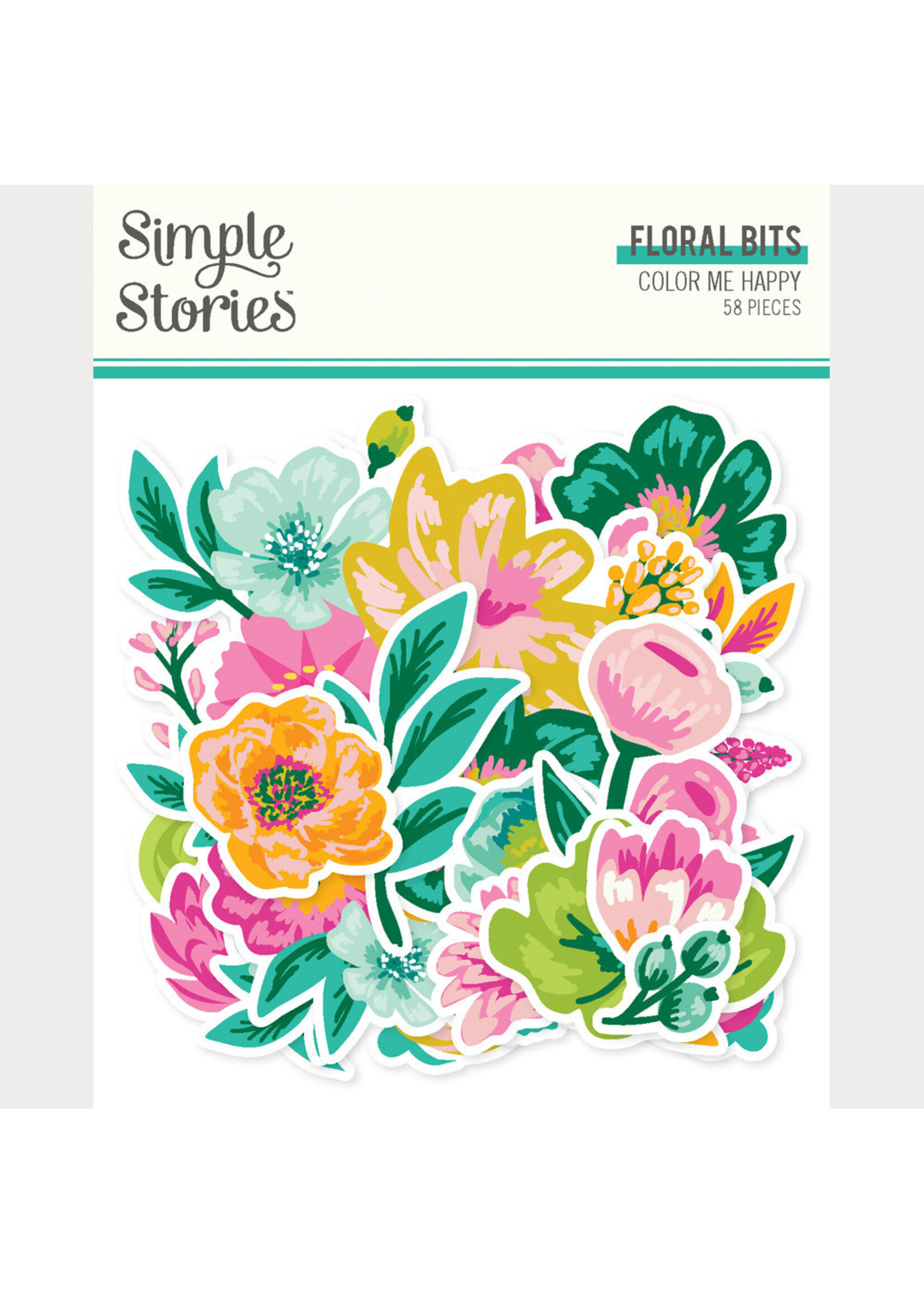 Simple Stories Simple Stories Floral Bits & Pieces, Color Me Happy