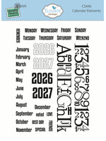 Elizabeth Craft Design Elizabeth Craft Stamp, Calendar Elements