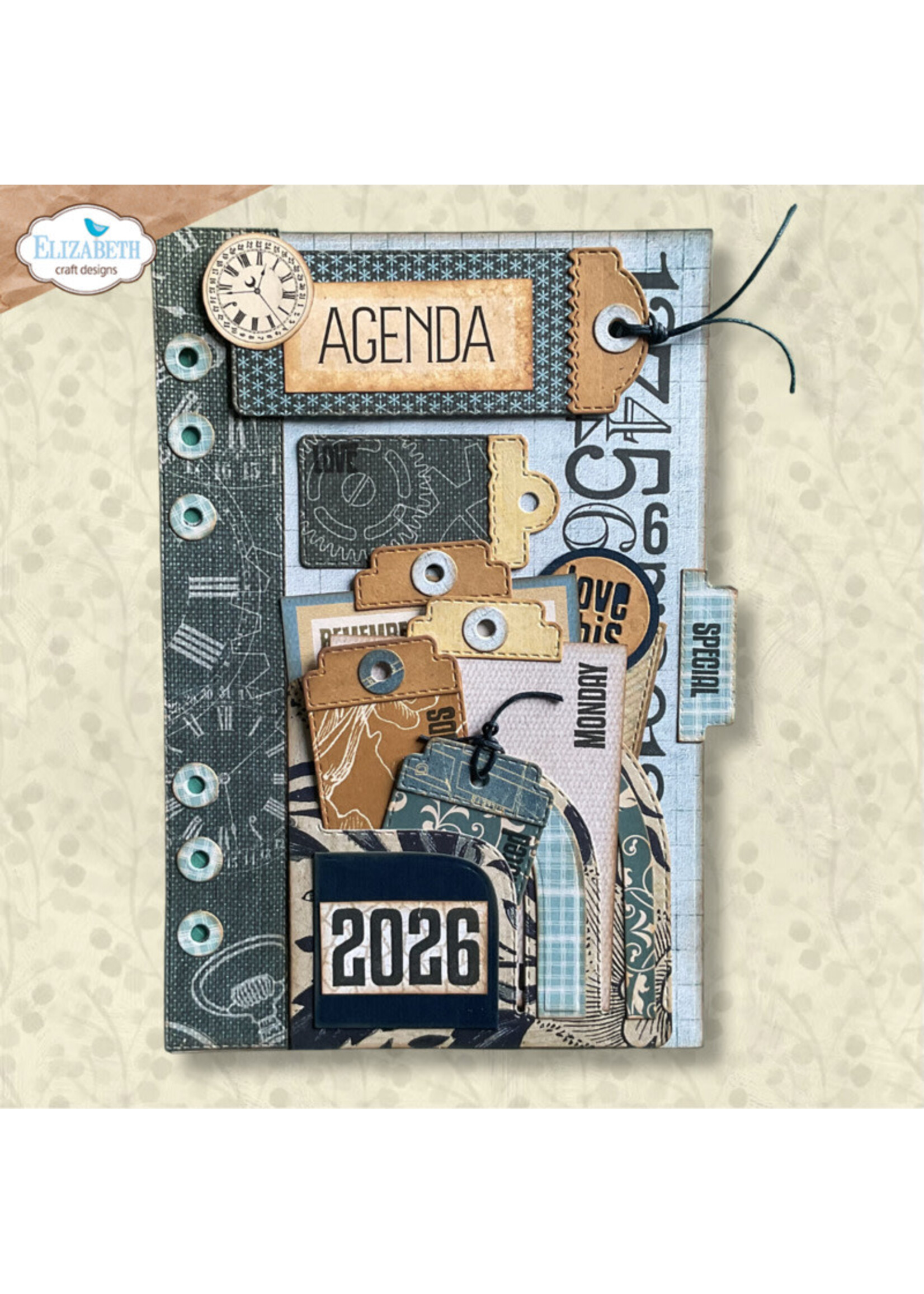 Elizabeth Craft Design Elizabeth Craft Stamp, Calendar Elements