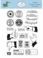 Elizabeth Craft Design Elizabeth Craft Design Stamp & Die Set, Thumbs Up